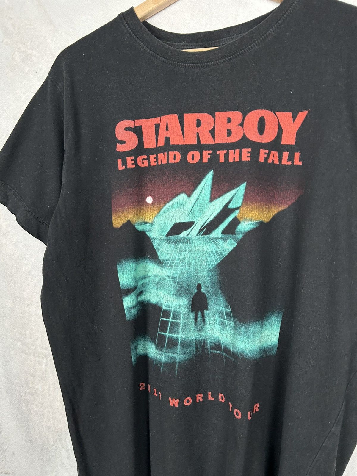 Rap Tees Vintage The Weeknd Starboy XO Tour Graphic Rap Tee Hype Size US M / EU 48-50 / 2 - 3 Thumbnail