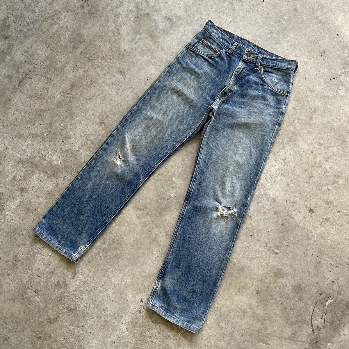 Levi's Vintage Levi’s 607 Faded Distressed Denim Jeans Pants W29 Size US 29 - 2 Thumbnail