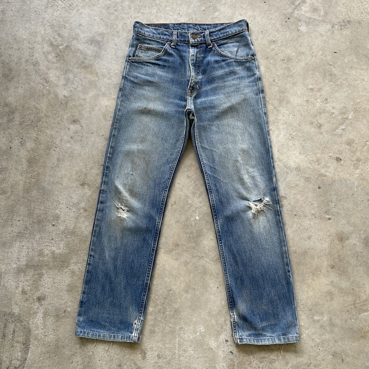 Levi's Vintage Levi’s 607 Faded Distressed Denim Jeans Pants W29 Size US 29 - 1 Thumbnail