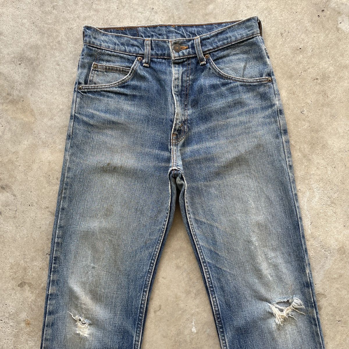 Levi's Vintage Levi’s 607 Faded Distressed Denim Jeans Pants W29 Size US 29 - 3 Thumbnail