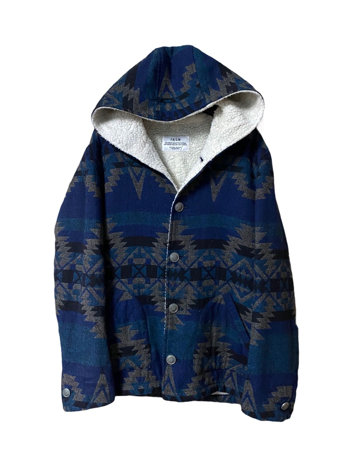 Japanese Brand FRSM NAVAJO FLEECE LINING JACKET NICE DESIGN Size US M / EU 48-50 / 2 - 1 Thumbnail
