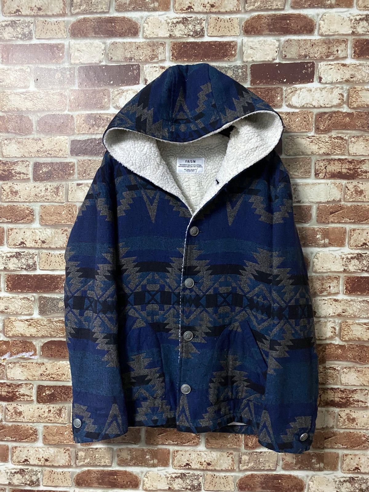 Japanese Brand FRSM NAVAJO FLEECE LINING JACKET NICE DESIGN Size US M / EU 48-50 / 2 - 2 Thumbnail