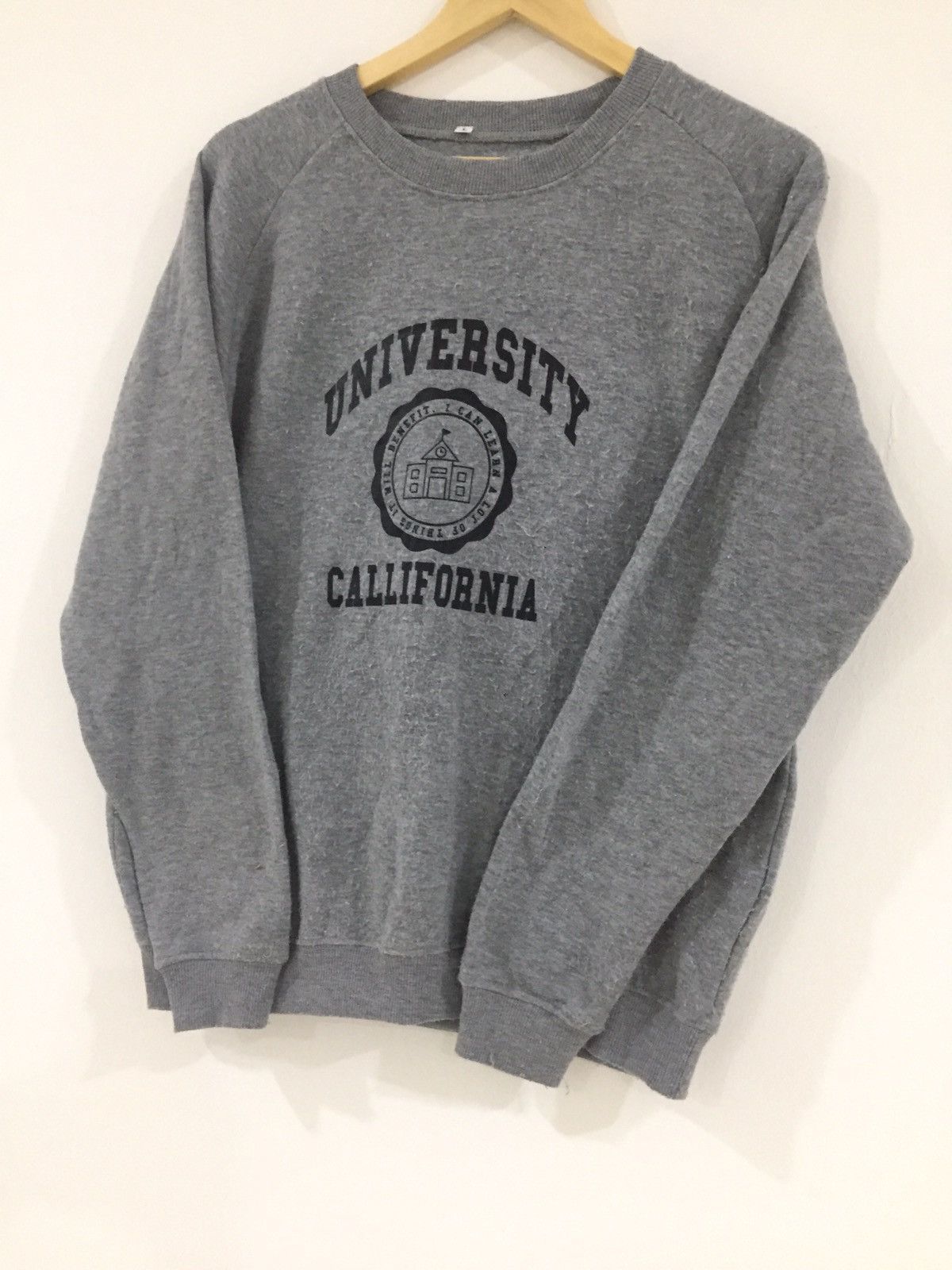 Vintage Vintage University Callifornia Crewneck Sweatshirt Size US L / EU 52-54 / 3 - 3 Thumbnail