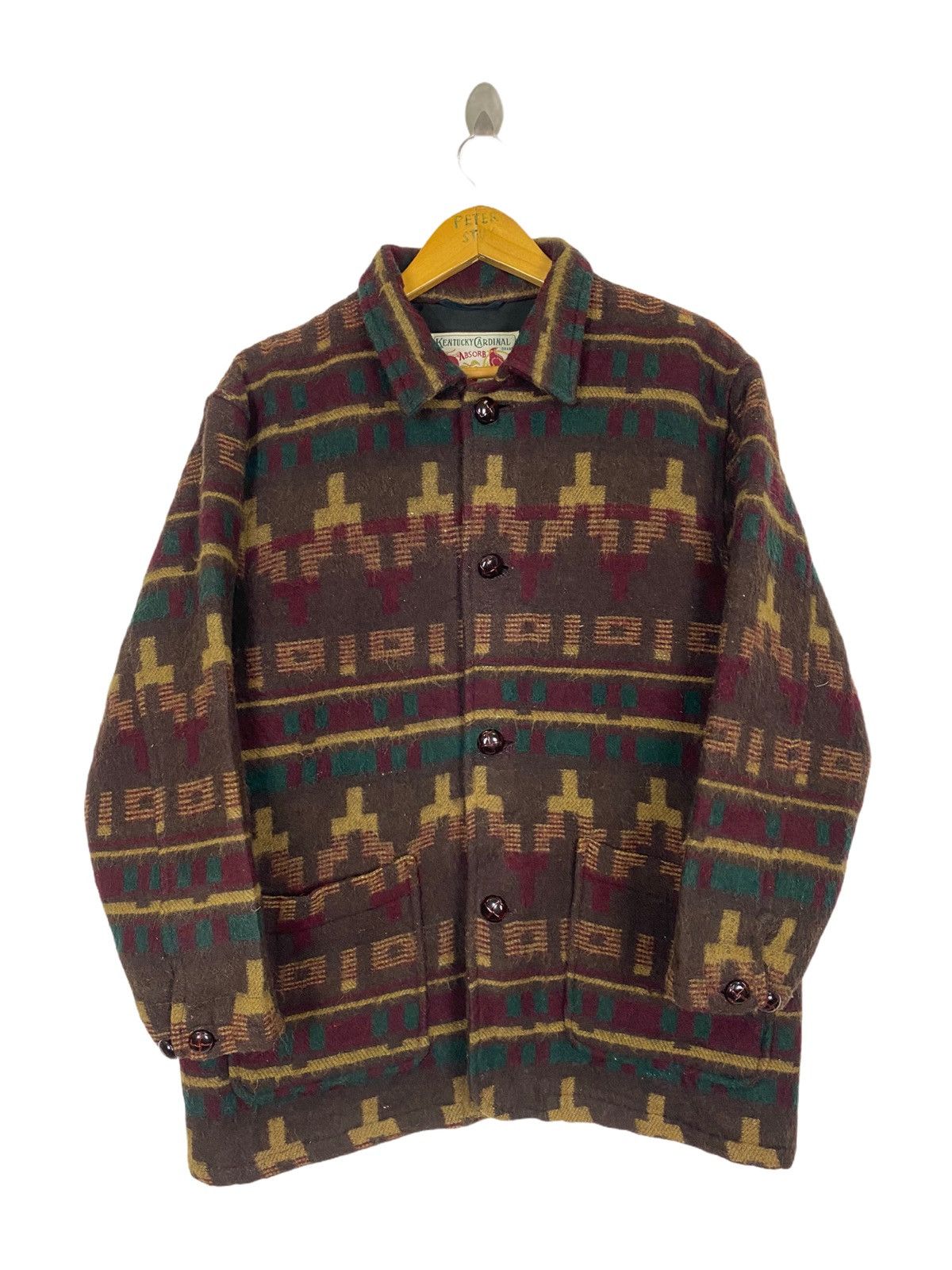 Vintage VTG KENTUCKY CARDINAL NAVAJO OVERSIZED MEN’S COAT - GK118 Size US M / EU 48-50 / 2 - 1 Thumbnail