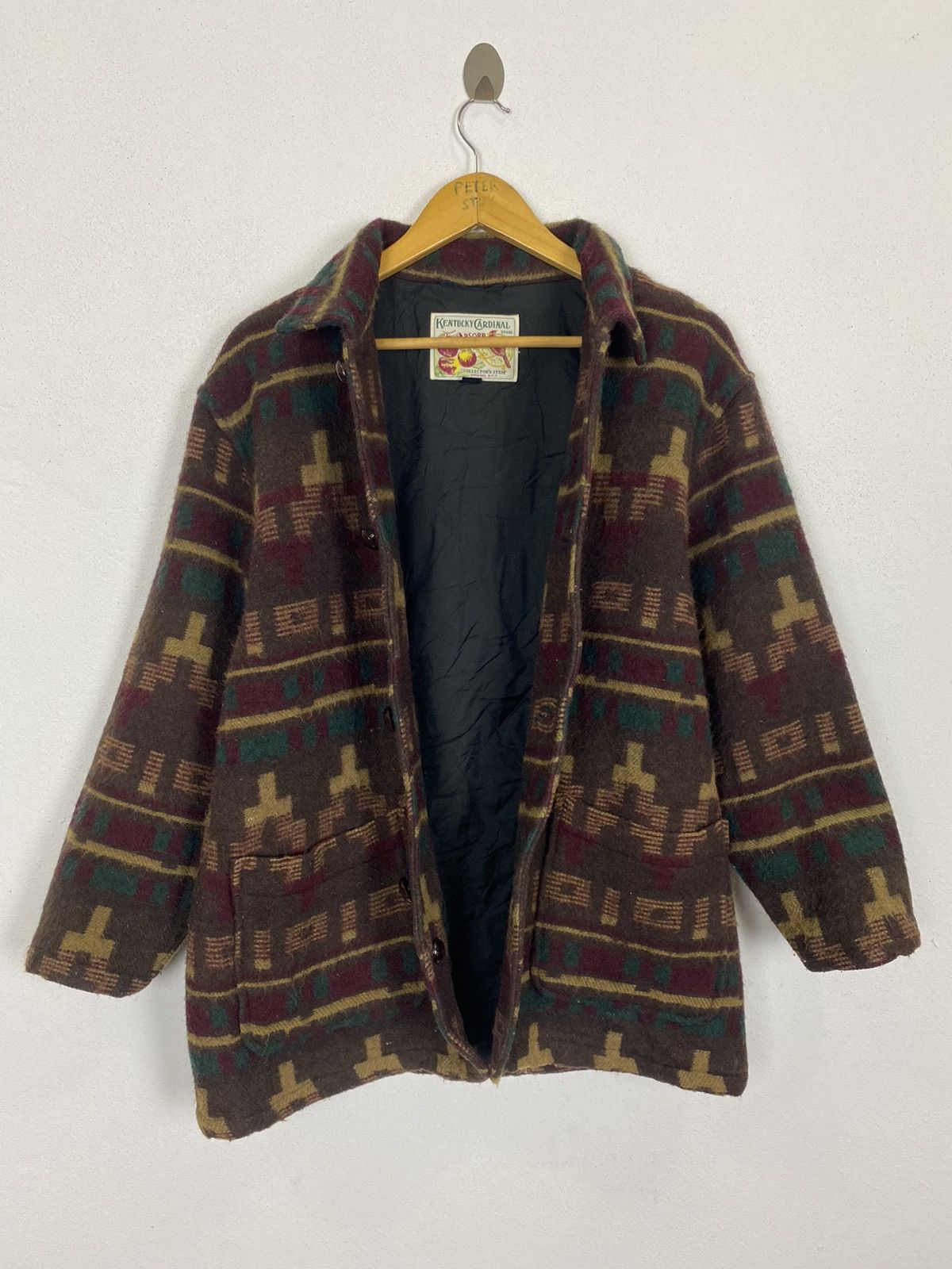 Vintage VTG KENTUCKY CARDINAL NAVAJO OVERSIZED MEN’S COAT - GK118 Size US M / EU 48-50 / 2 - 3 Thumbnail