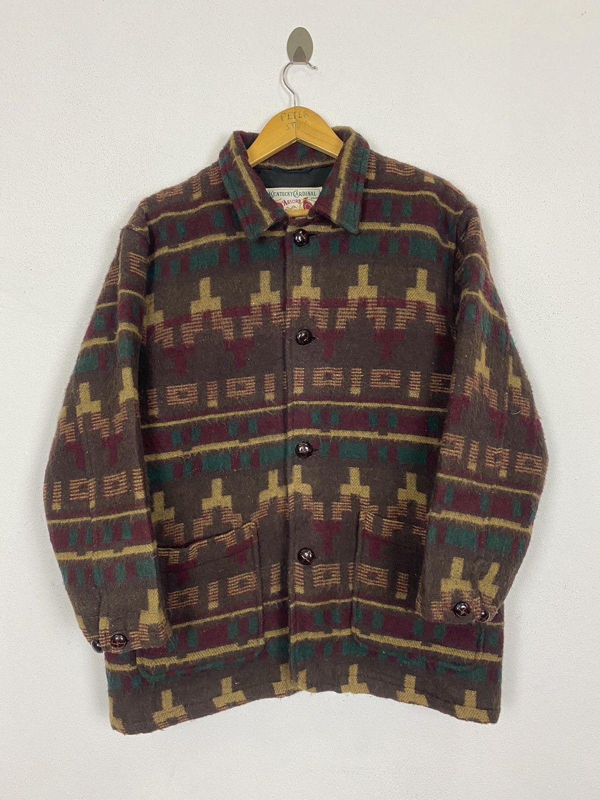 Vintage VTG KENTUCKY CARDINAL NAVAJO OVERSIZED MEN’S COAT - GK118 Size US M / EU 48-50 / 2 - 10 Thumbnail