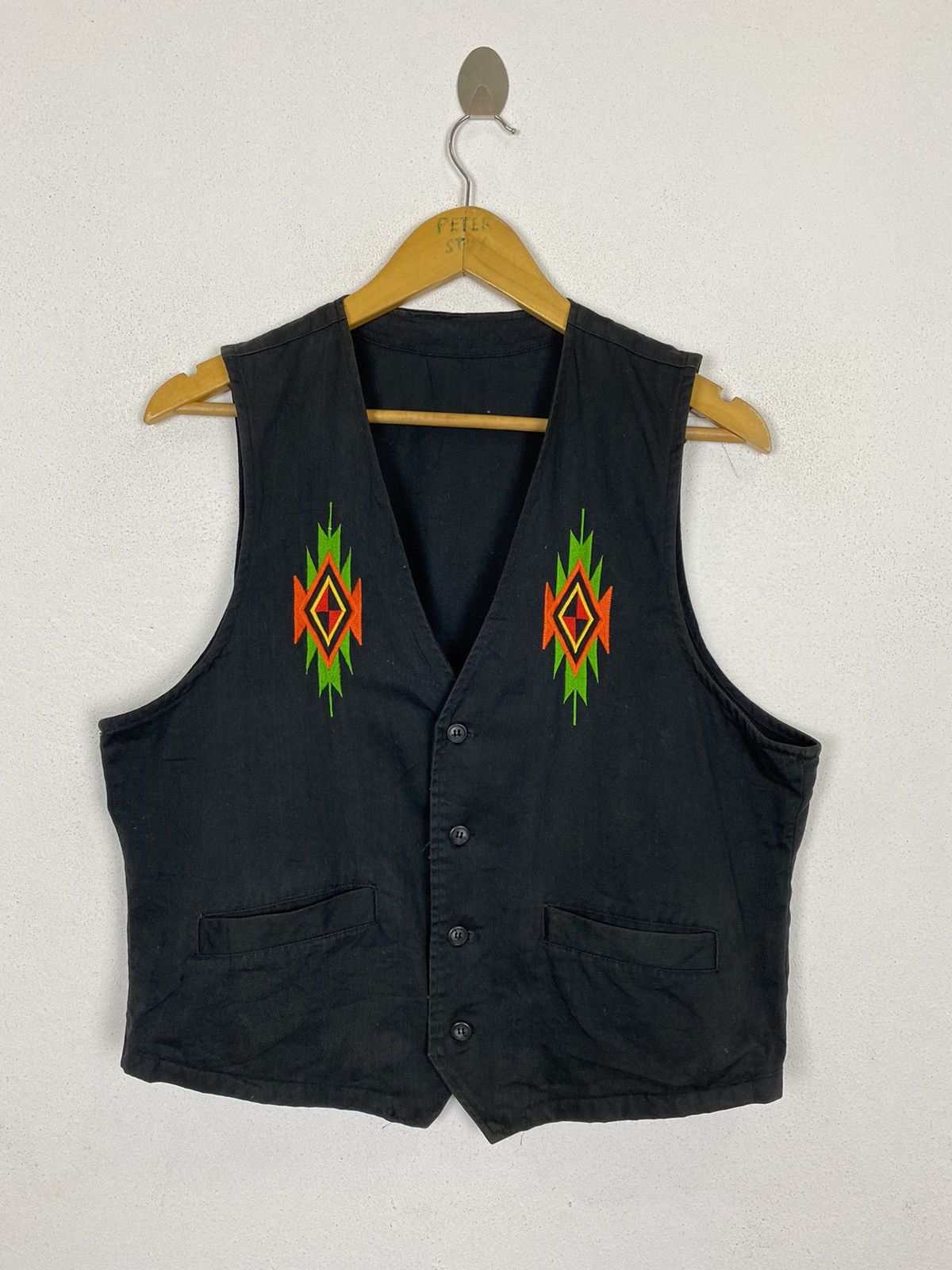 Native NATIVE CHIMAYO COTTON VEST Size US M / EU 48-50 / 2 - 2 Thumbnail