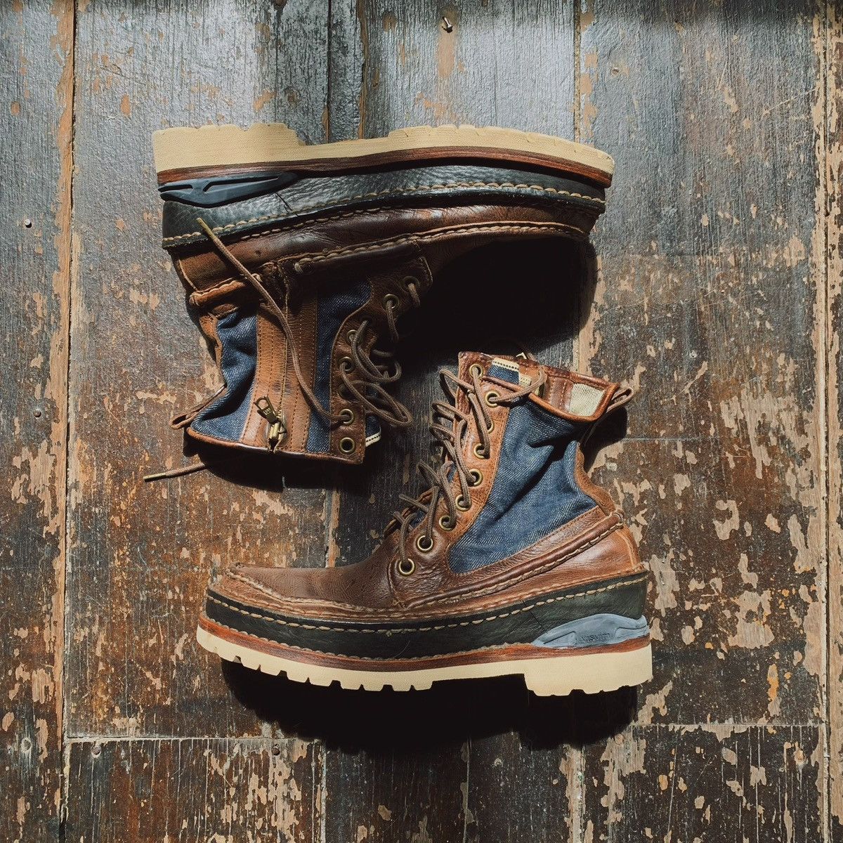 image of Visvim Grizzly Boots Isetan Exclusive in Indigo, Men's (Size 9.5)