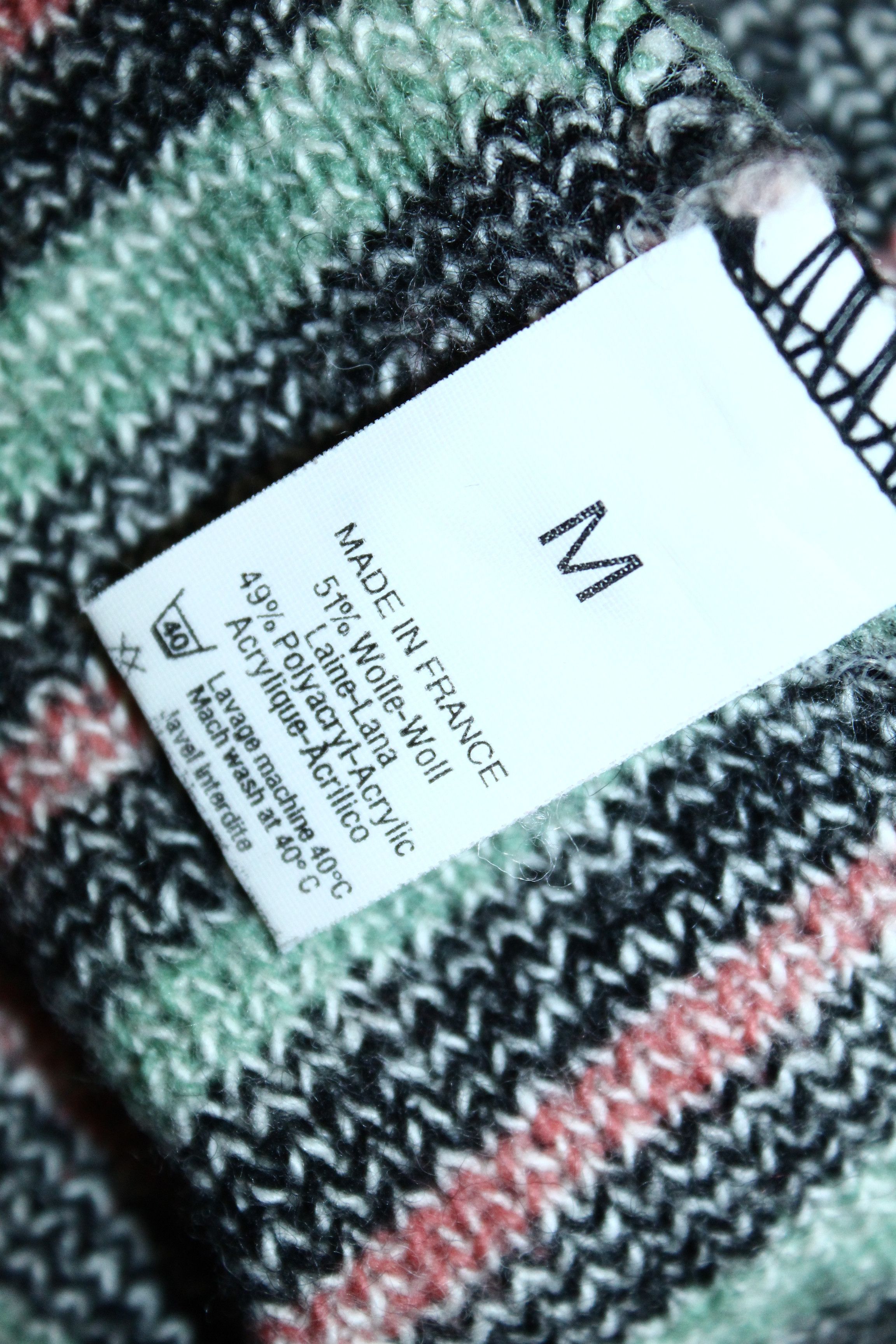Homespun Knitwear Jacquard Paris Wool Blend Native Pattern Oversize Cardigan Size M / US 6-8 / IT 42-44 - 12 Thumbnail