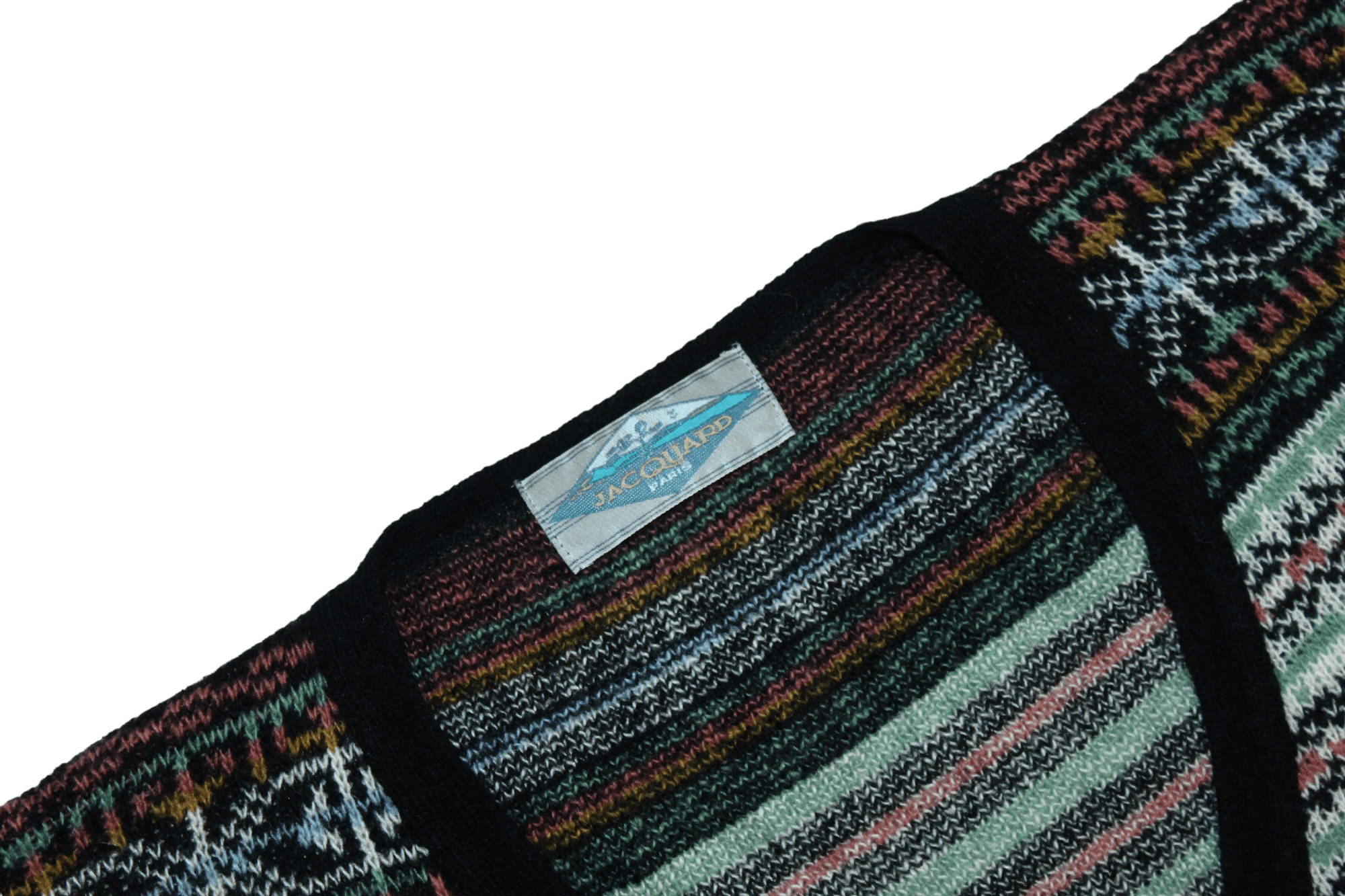Homespun Knitwear Jacquard Paris Wool Blend Native Pattern Oversize Cardigan Size M / US 6-8 / IT 42-44 - 8 Thumbnail