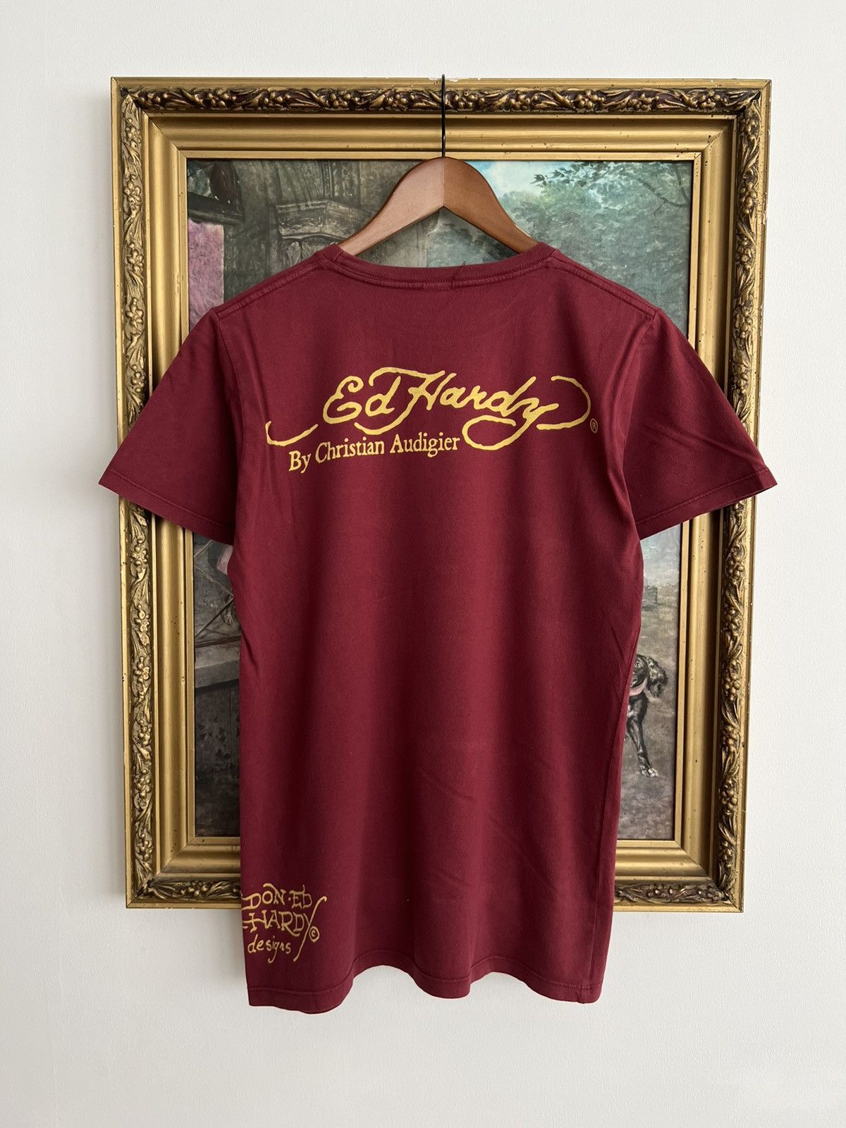 Christian Audigier Ed Hardy Christian Audigier Eagle Streetwear Red Tee Size US S / EU 44-46 / 1 - 2 Thumbnail
