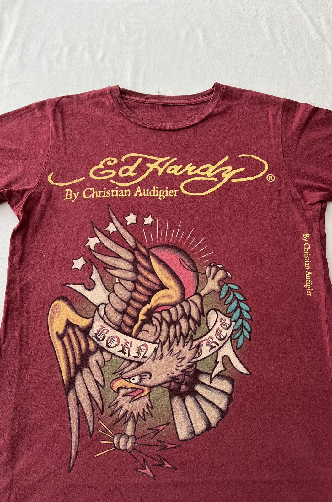 Christian Audigier Ed Hardy Christian Audigier Eagle Streetwear Red Tee Size US S / EU 44-46 / 1 - 3 Thumbnail