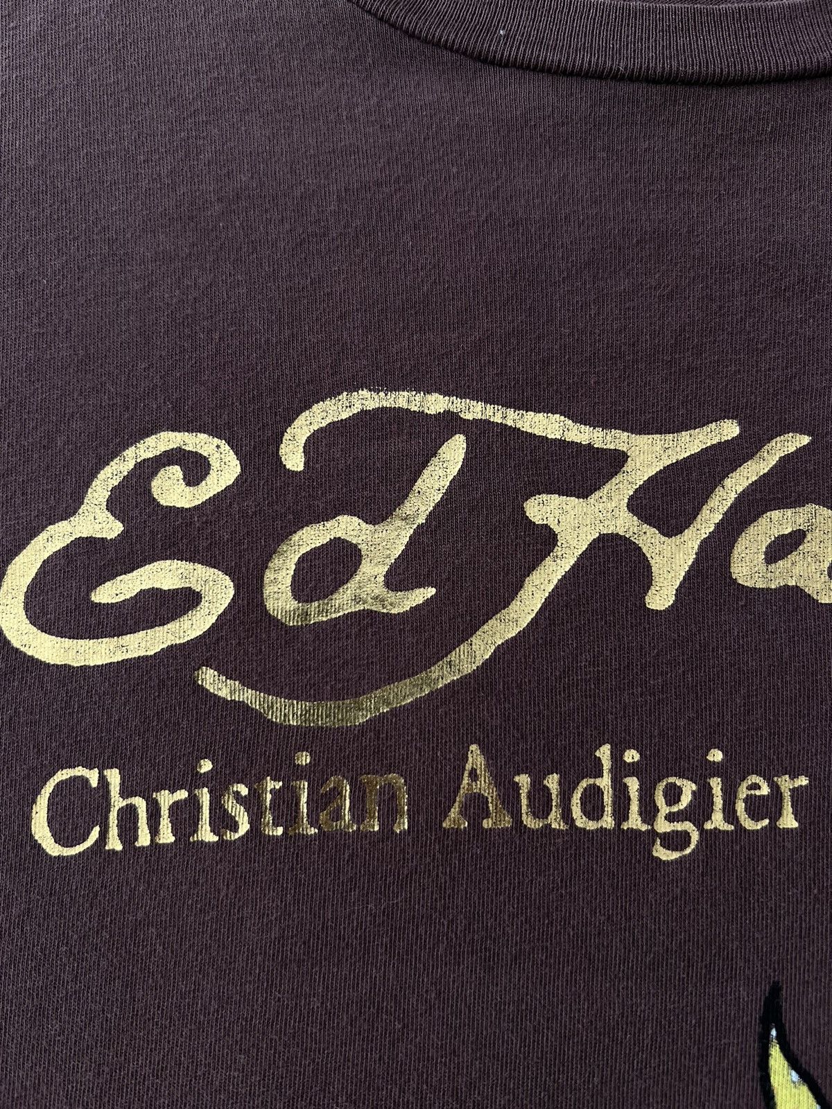 Christian Audigier Ed Hardy Christian Audigier Skull Streetwear Brown Tee Size US L / EU 52-54 / 3 - 5 Thumbnail