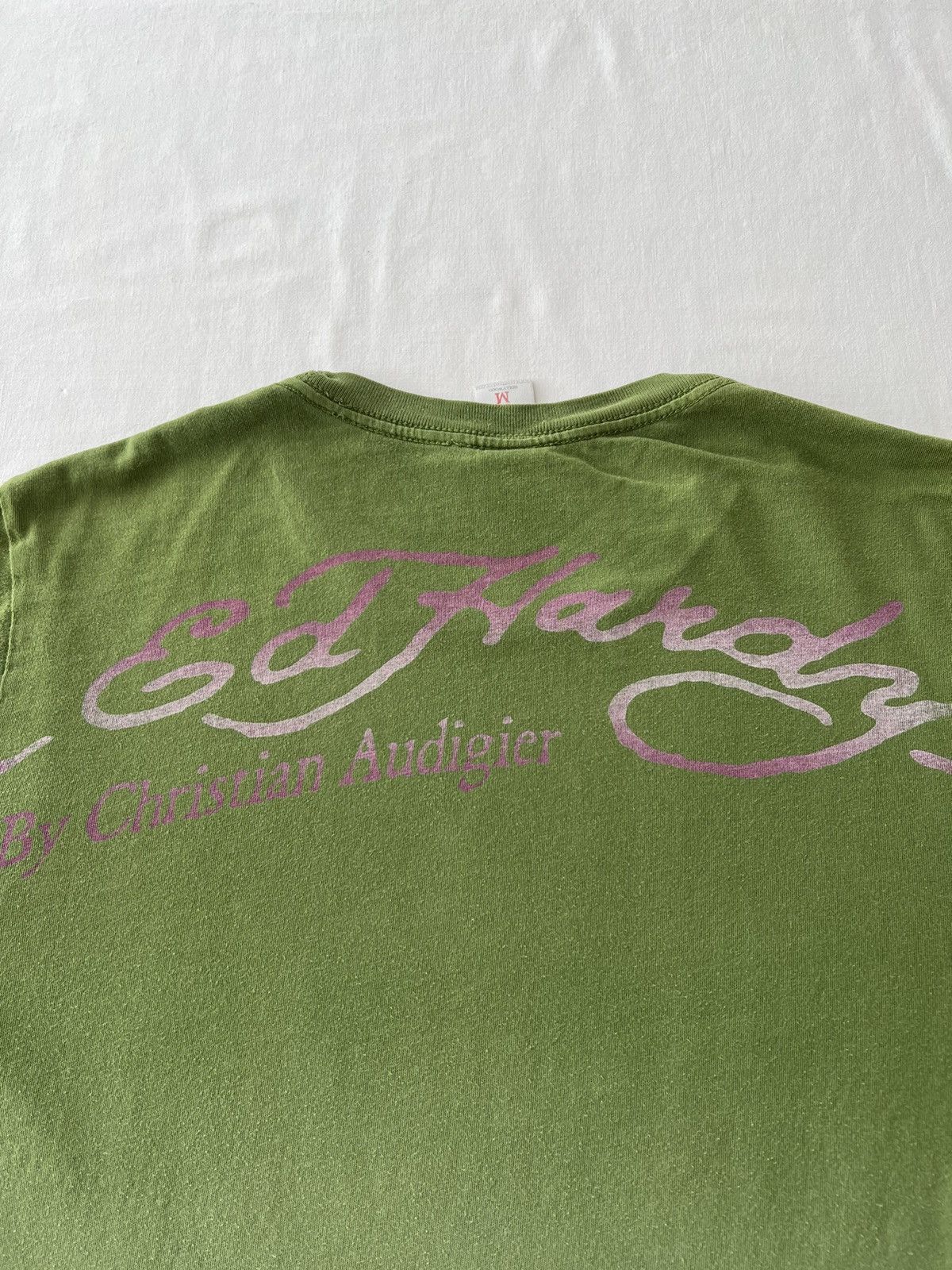 Christian Audigier Ed Hardy Christian Audigier Wolf Streetwear Green Tee Size US M / EU 48-50 / 2 - 9 Thumbnail