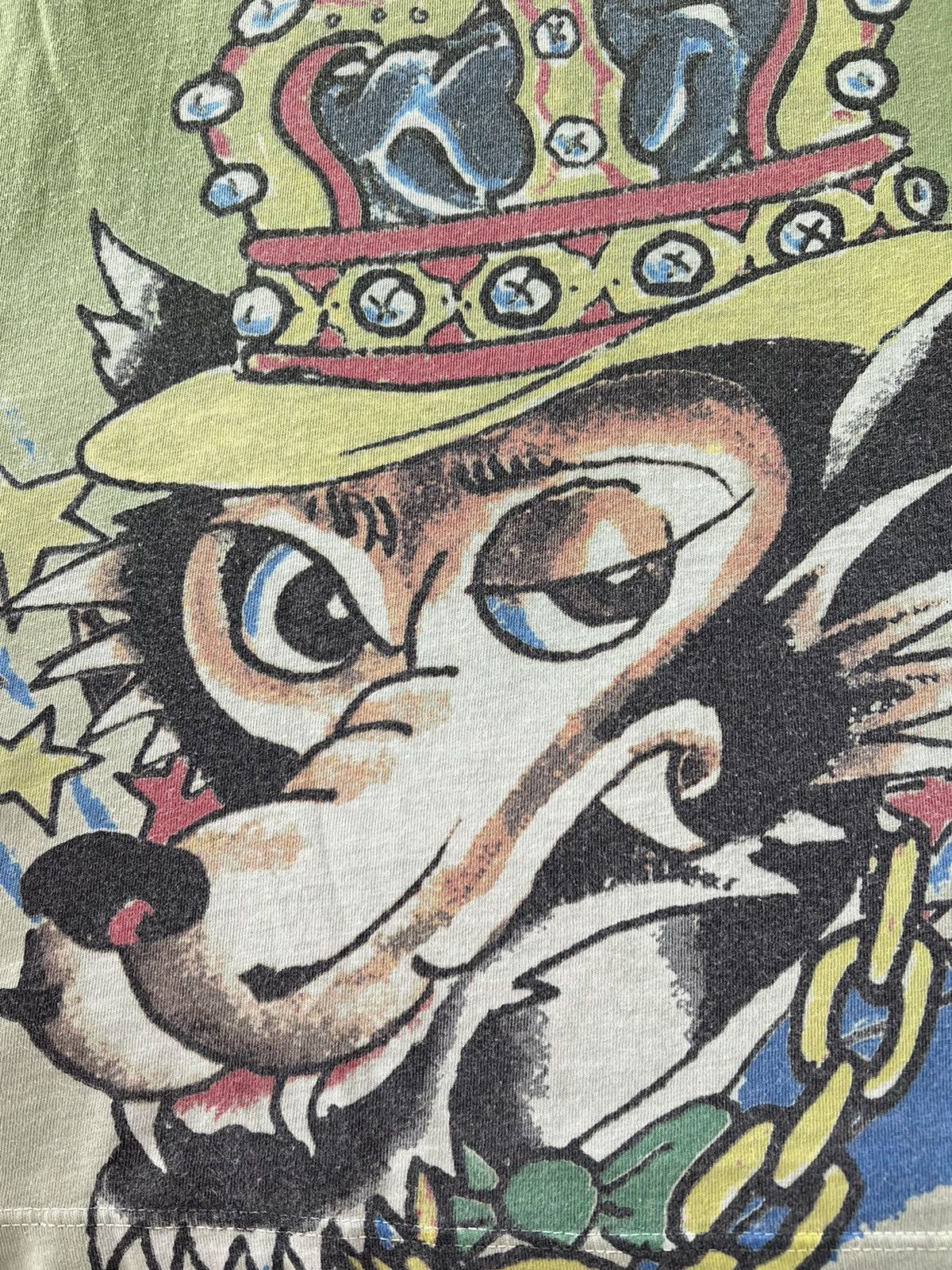 Christian Audigier Ed Hardy Christian Audigier Wolf Streetwear Green Tee Size US M / EU 48-50 / 2 - 4 Thumbnail