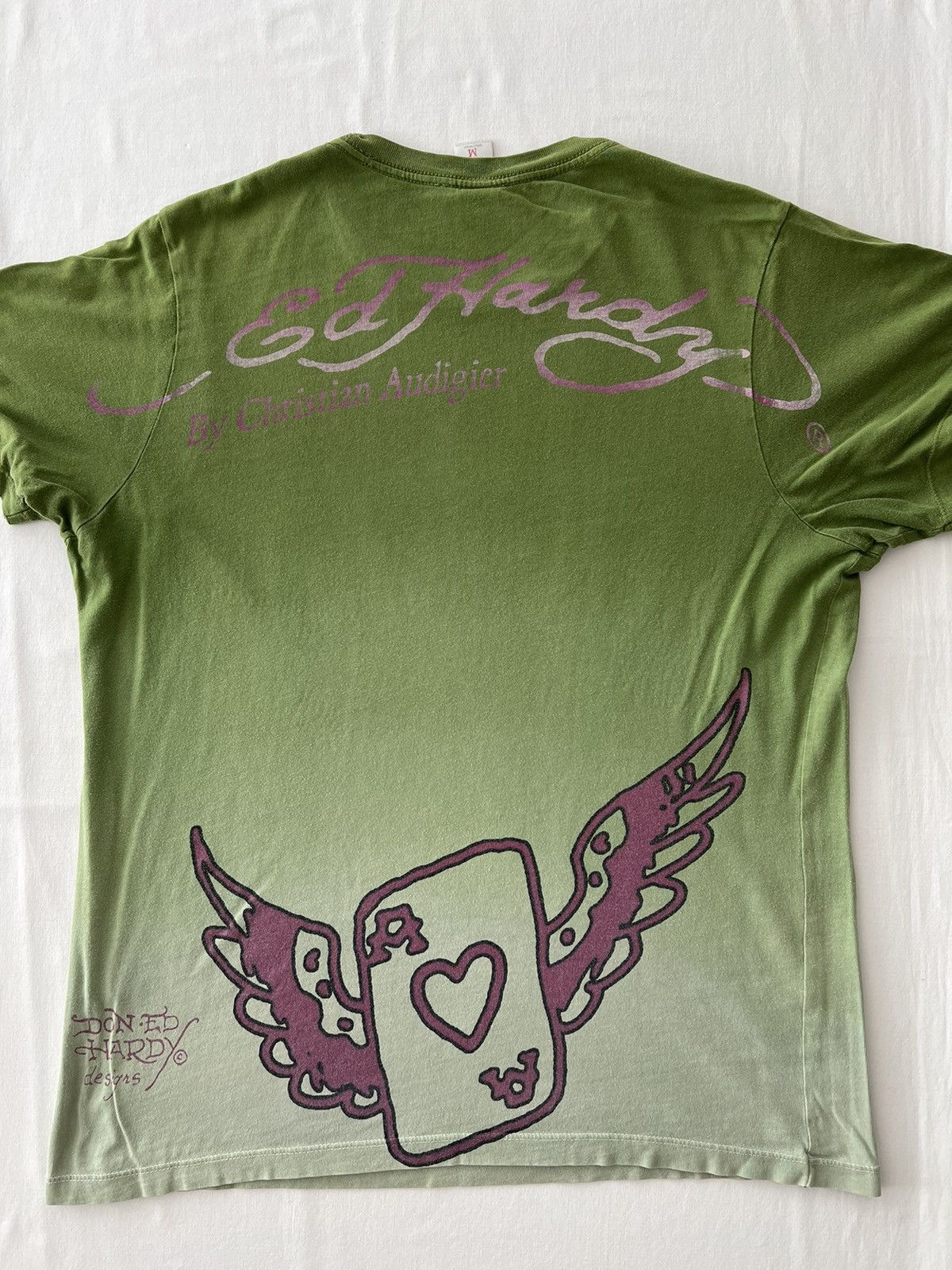 Christian Audigier Ed Hardy Christian Audigier Wolf Streetwear Green Tee Size US M / EU 48-50 / 2 - 8 Thumbnail