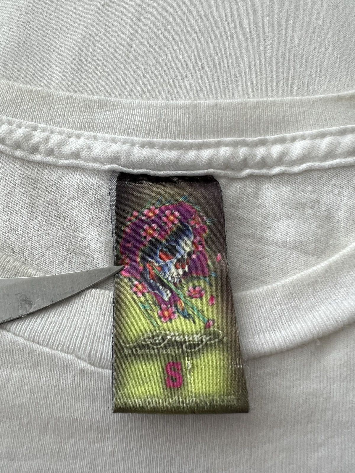 Christian Audigier Ed Hardy Christian Audigier Skull Streetwear White Tee Size US S / EU 44-46 / 1 - 11 Thumbnail