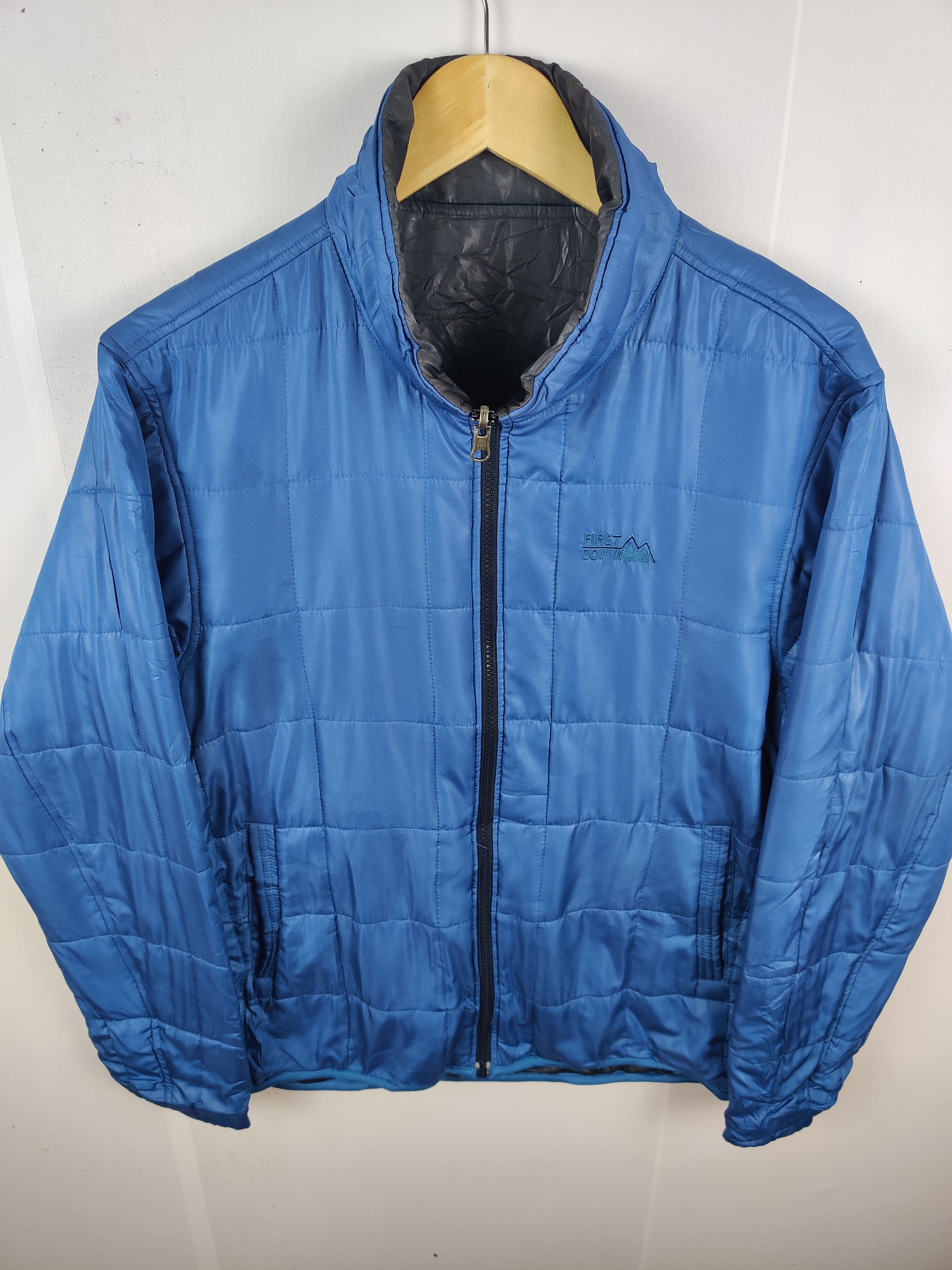 Japanese Brand Vintage First Down Zip Up Jacket Size US M / EU 48-50 / 2 - 2 Thumbnail