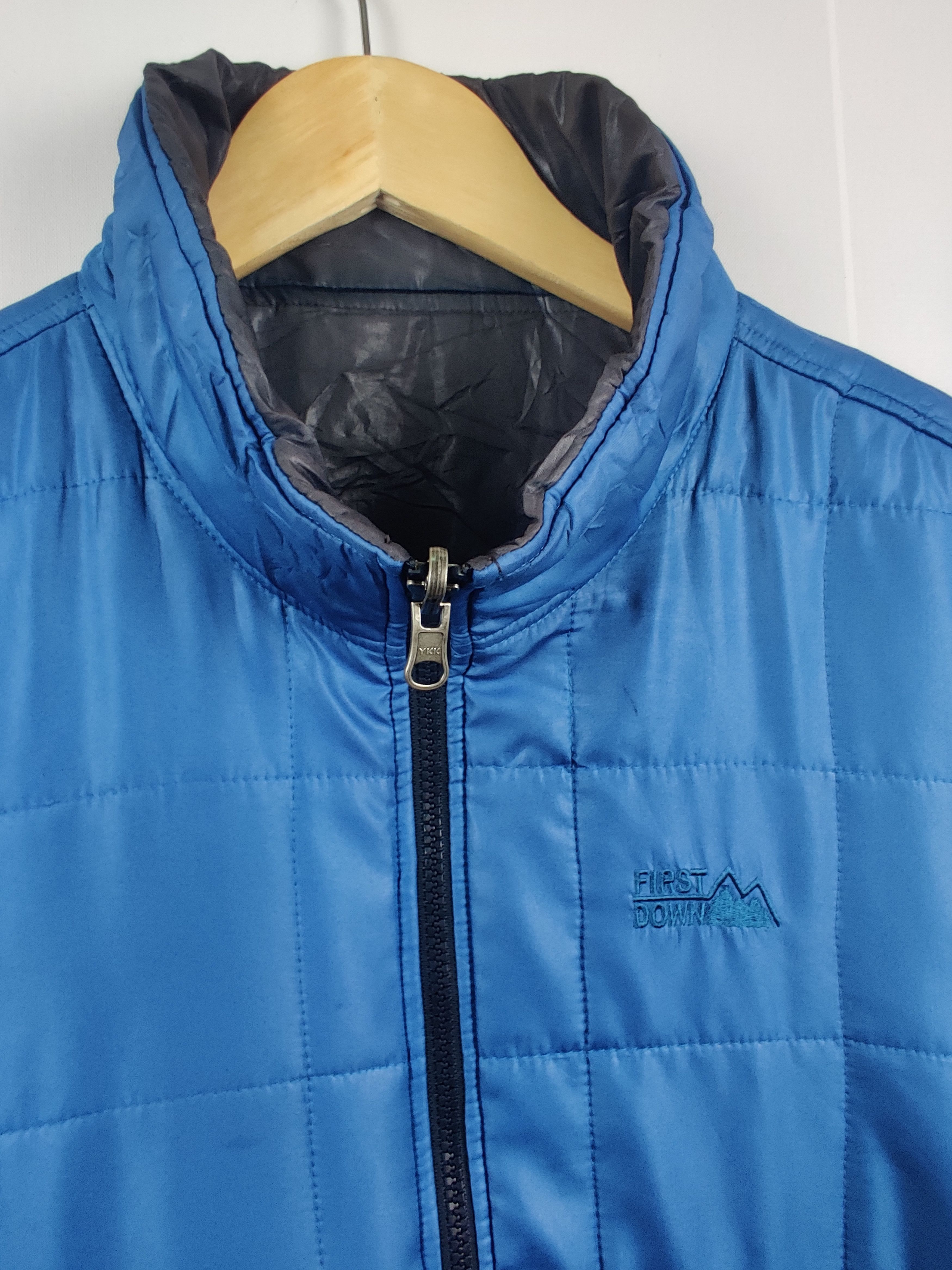 Japanese Brand Vintage First Down Zip Up Jacket Size US M / EU 48-50 / 2 - 6 Thumbnail