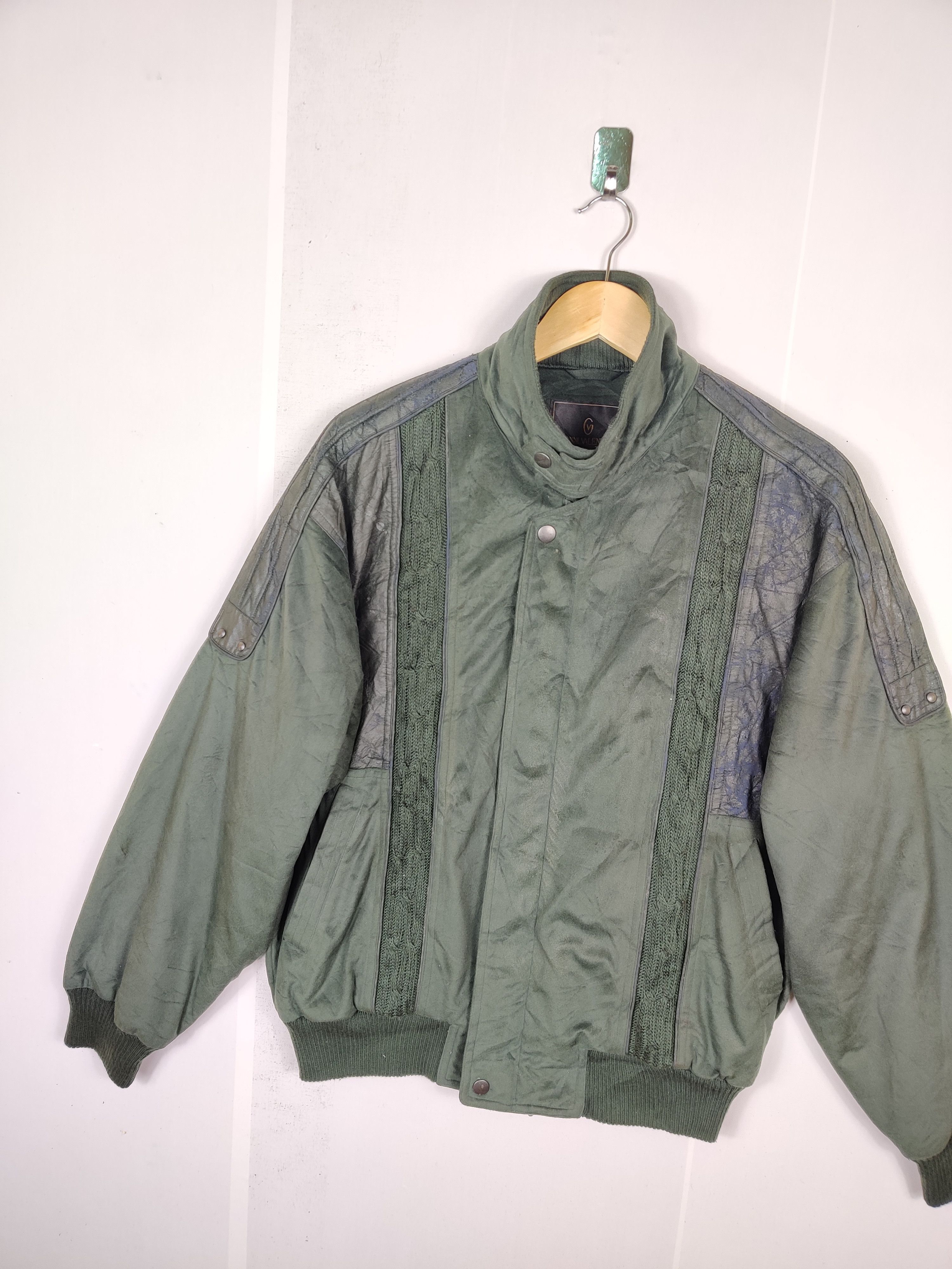 Gianni Valentino × Vintage Vintage Gianni Valentino Zipper Jacket Size US L / EU 52-54 / 3 - 3 Thumbnail