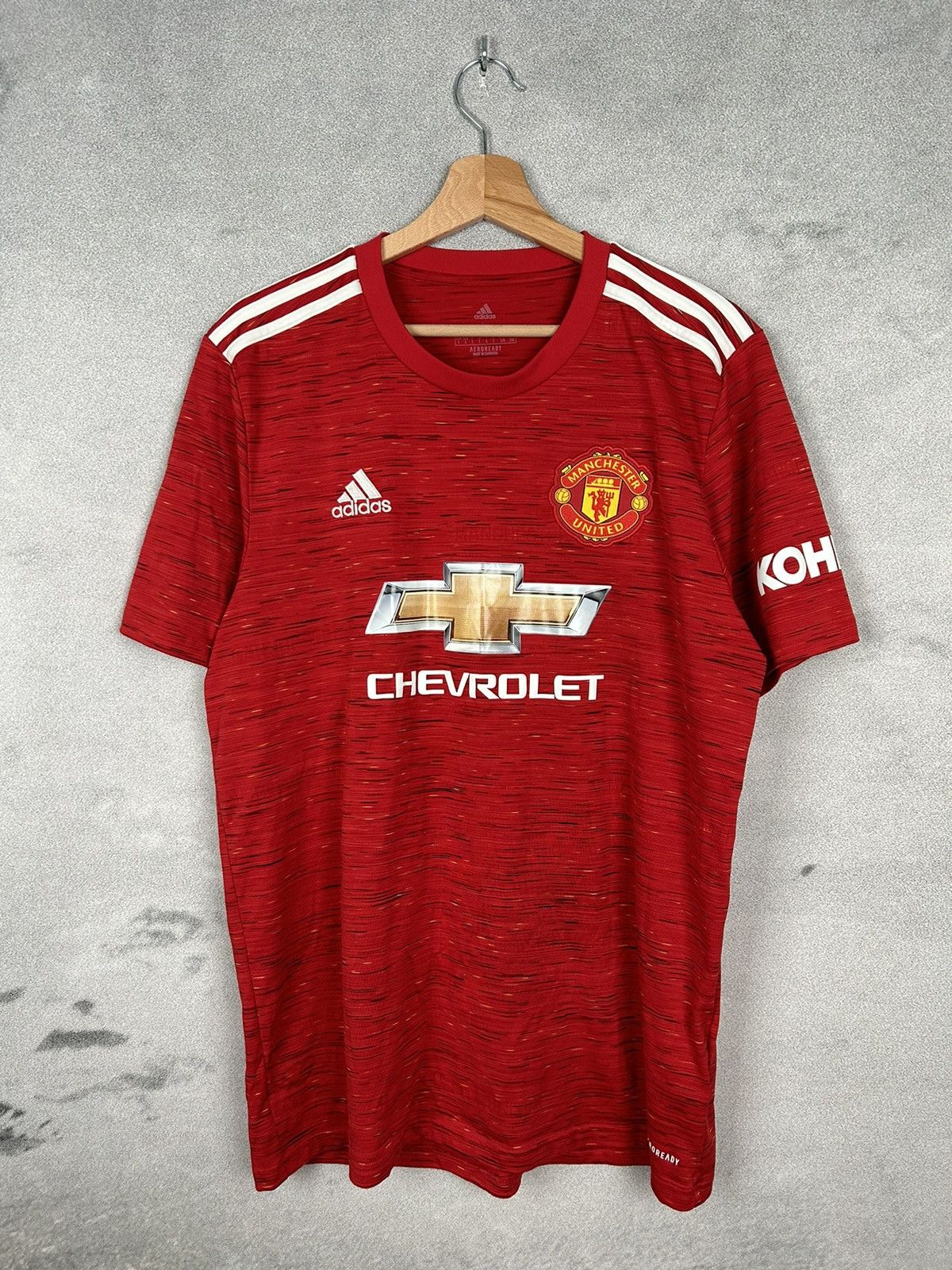 Adidas Manchester United 2020/2021 Soccer Jersey Football Size US L / EU 52-54 / 3 - 1 Thumbnail