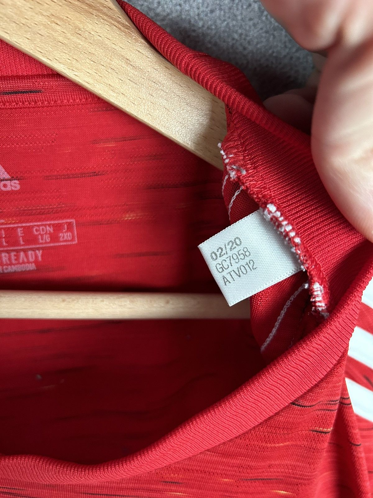 Adidas Manchester United 2020/2021 Soccer Jersey Football Size US L / EU 52-54 / 3 - 7 Thumbnail