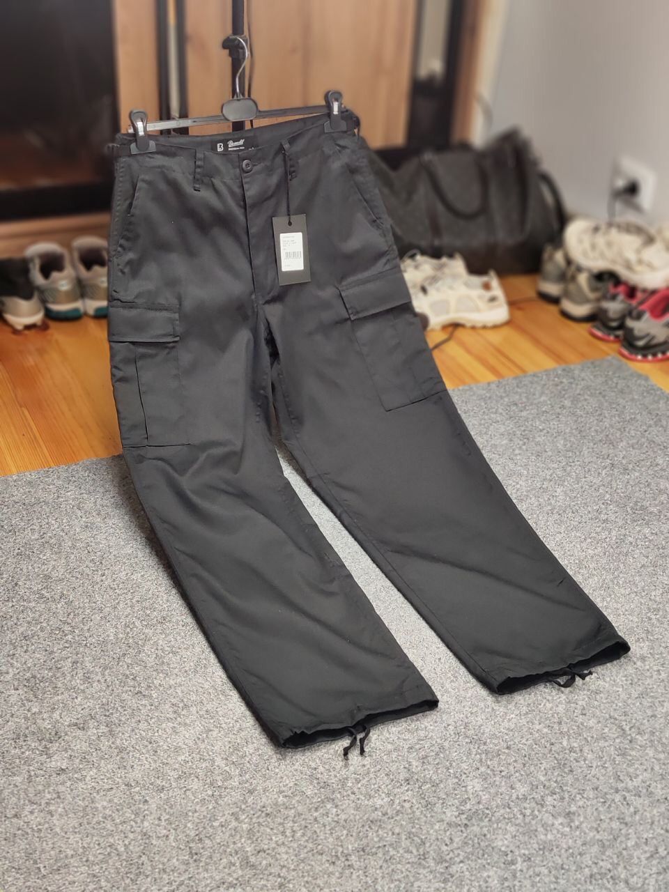 Japanese Brand New Vintage Japanese style classic Black Cargo Pants Hype Size US 32 / EU 48 - 21 Thumbnail