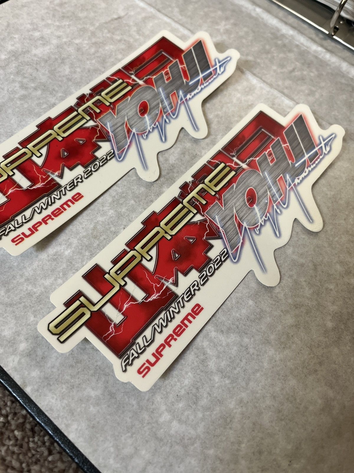 Supreme box Logo Yohji selling Tekken stickers - Lot of 2