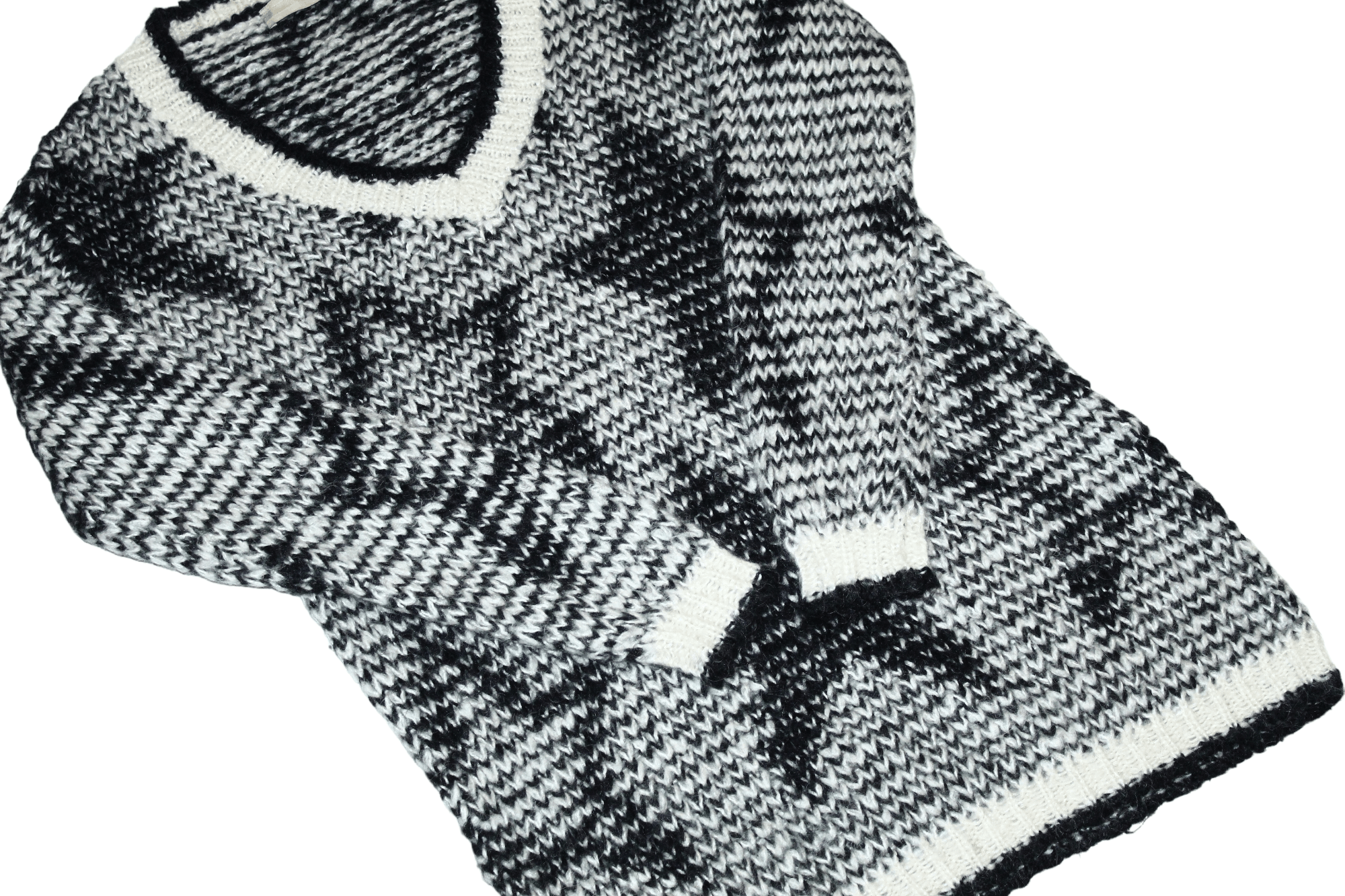 TWINSET SCEE by Twin-Set Stars Pattern Chunky Knit Mohair Sweater Size XS / US 0-2 / IT 36-38 - 7 Thumbnail