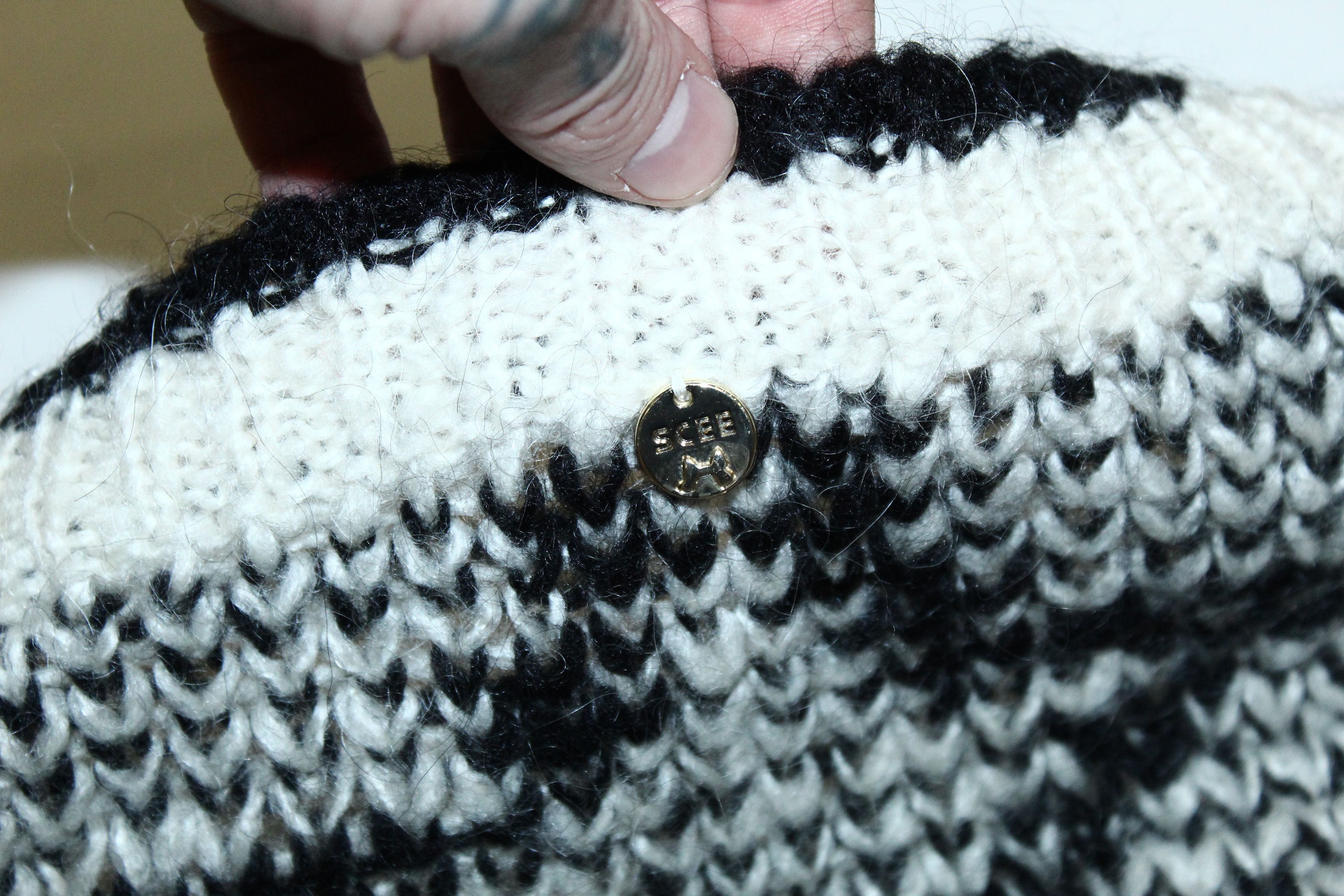 TWINSET SCEE by Twin-Set Stars Pattern Chunky Knit Mohair Sweater Size XS / US 0-2 / IT 36-38 - 14 Thumbnail
