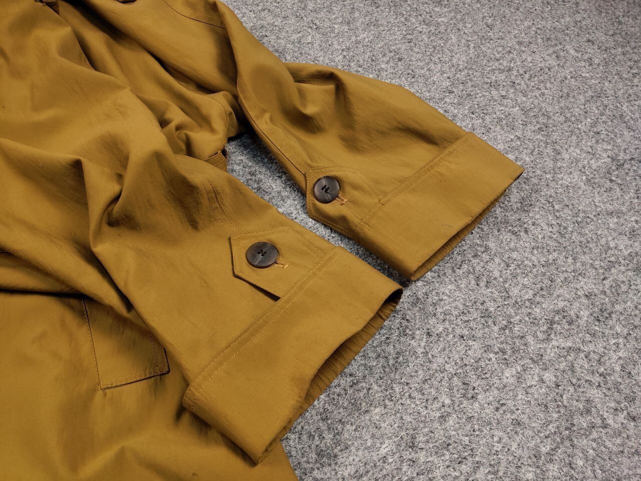 Christian Dior Monsieur Vintage 90's Christian Dior Yellow Gold Trench Coat Jacket Size M / US 6-8 / IT 42-44 - 13 Thumbnail