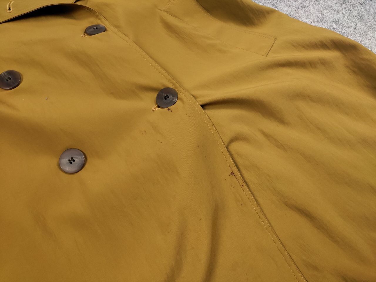 Christian Dior Monsieur Vintage 90's Christian Dior Yellow Gold Trench Coat Jacket Size M / US 6-8 / IT 42-44 - 17 Thumbnail