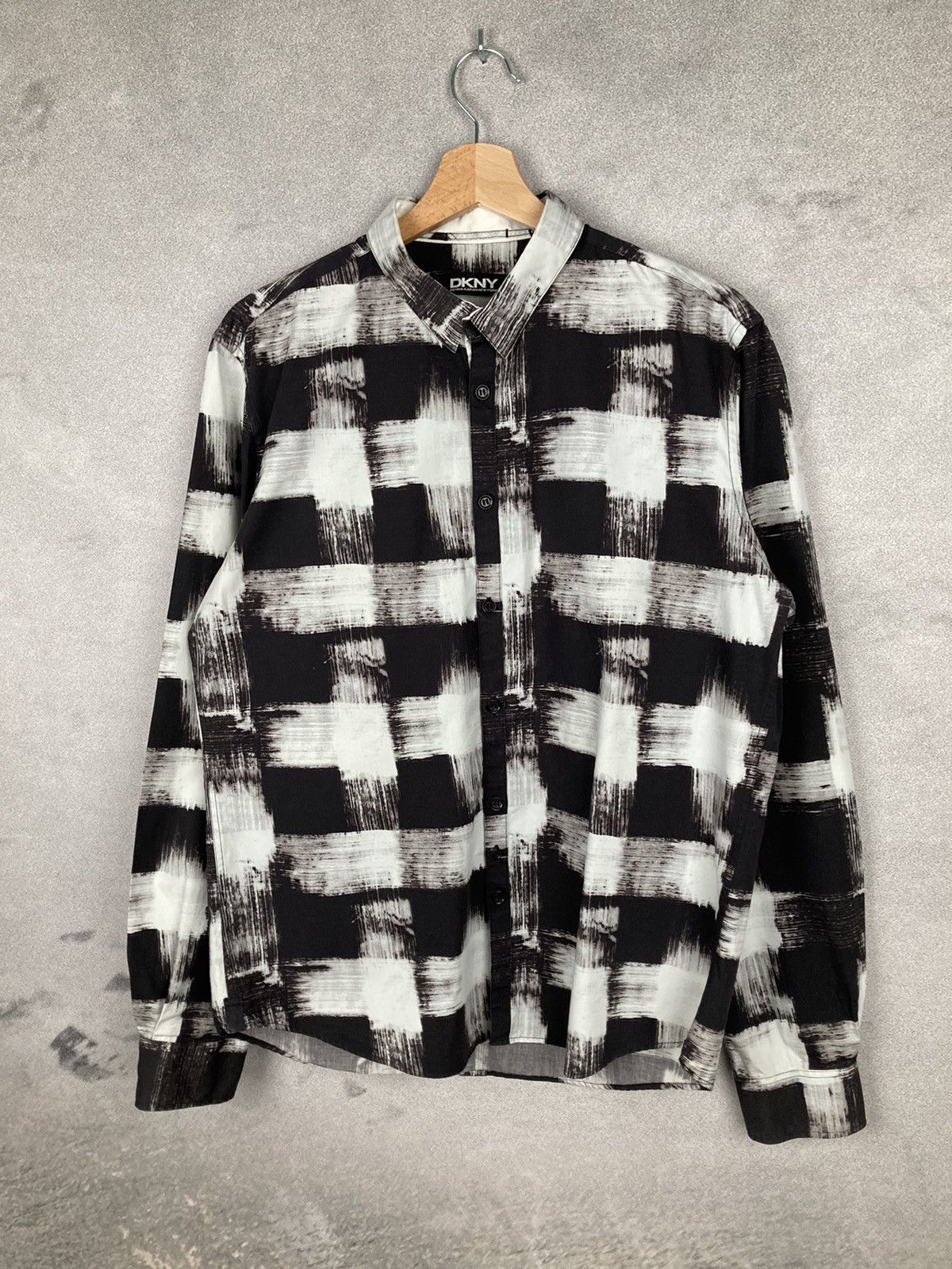 DKNY Vintage DKNY Graphic Botton Up Shirt Size US L / EU 52-54 / 3 - 2 Thumbnail