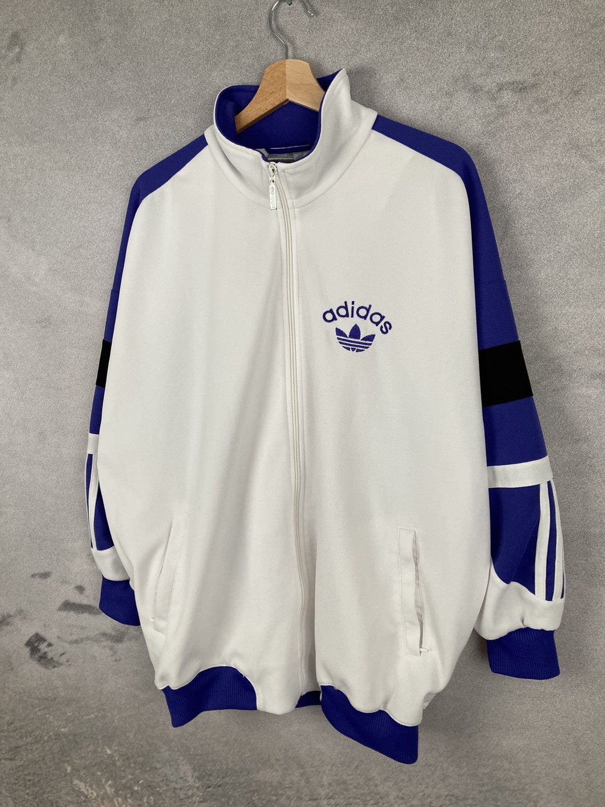 Adidas Vintage Adidas 90s Zip Sweatshirt Retro 3Stripes Logo Size US L / EU 52-54 / 3 - 2 Thumbnail