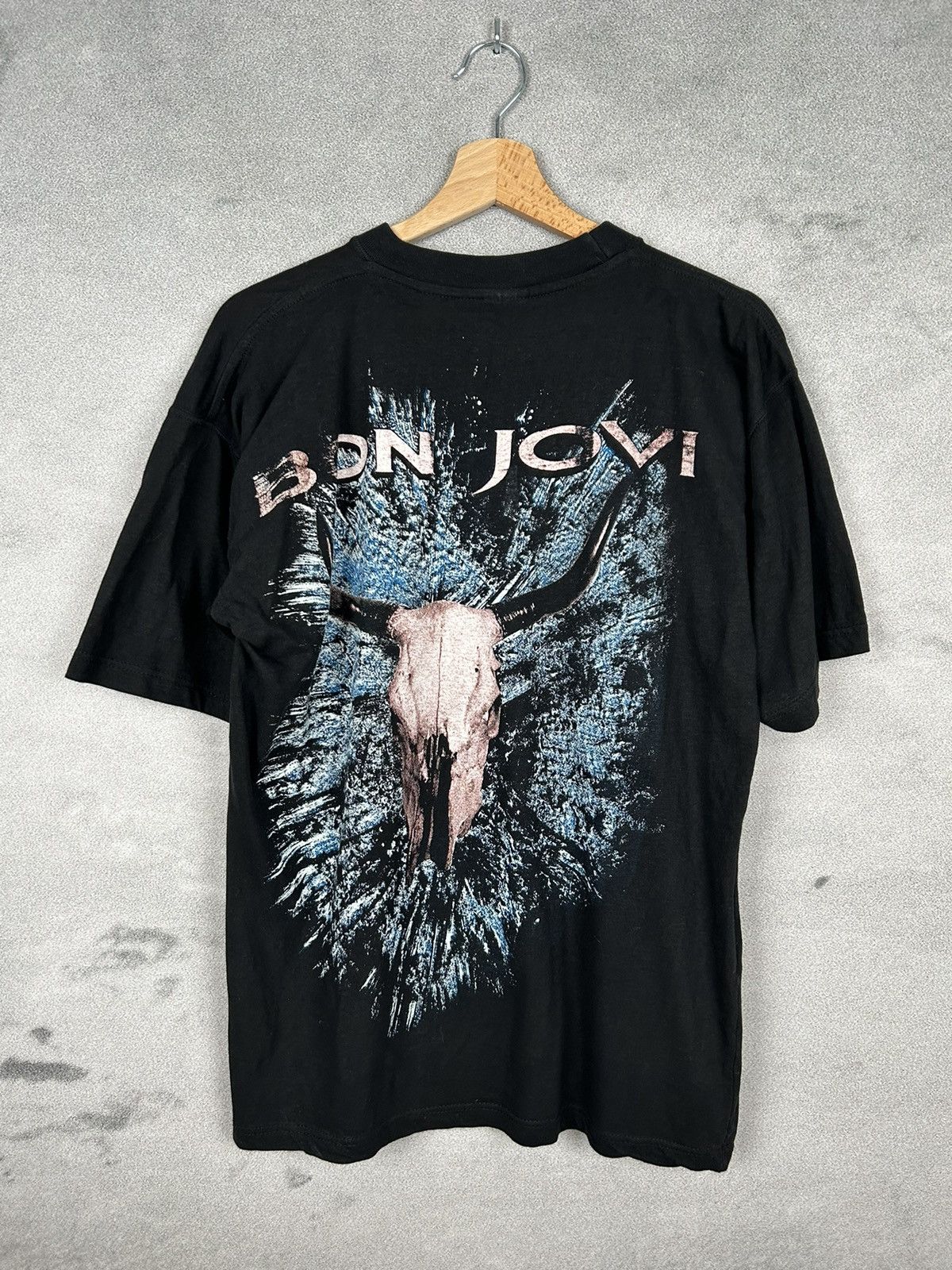 Band Tees Vintage Rock Band Tee Bon Jovi 90s Full Printed Metal Size US M / EU 48-50 / 2 - 4 Thumbnail