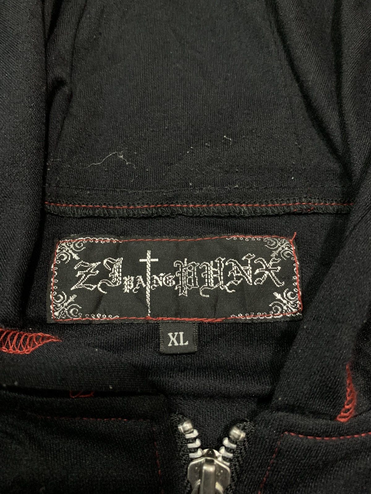 If Six Was Nine 💸BINDINGOFFER💸ZJ PUNX 666 DEVIL HOODIE Size US L / EU 52-54 / 3 - 5 Thumbnail