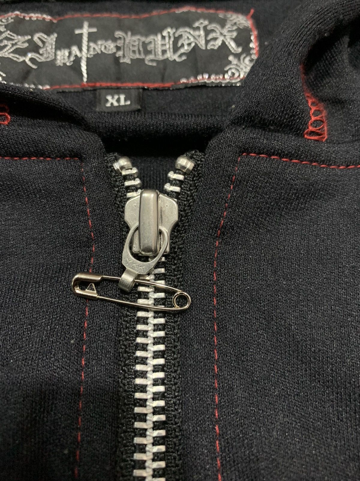 If Six Was Nine 💸BINDINGOFFER💸ZJ PUNX 666 DEVIL HOODIE Size US L / EU 52-54 / 3 - 6 Thumbnail