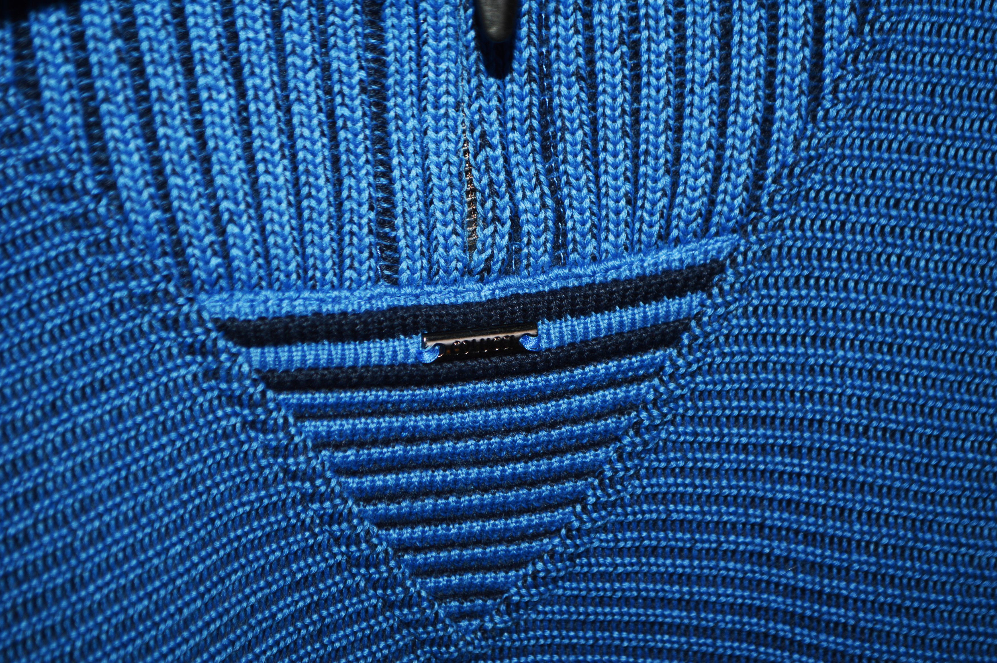 Carlo Colucci Carlo Colucci 1/4 Zip Rib Wool Belnd Pullover Sweater Size US XXL / EU 58 / 5 - 3 Thumbnail