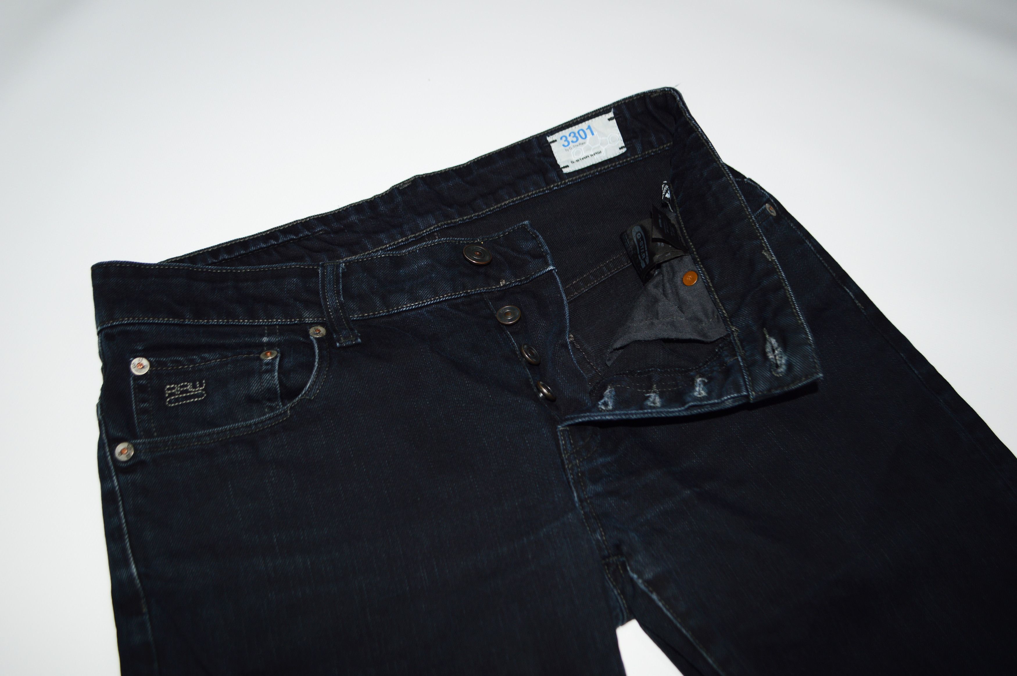 G-Star G-Star 3301 Low Tapered Denim Jeans Size US 31 - 4 Thumbnail