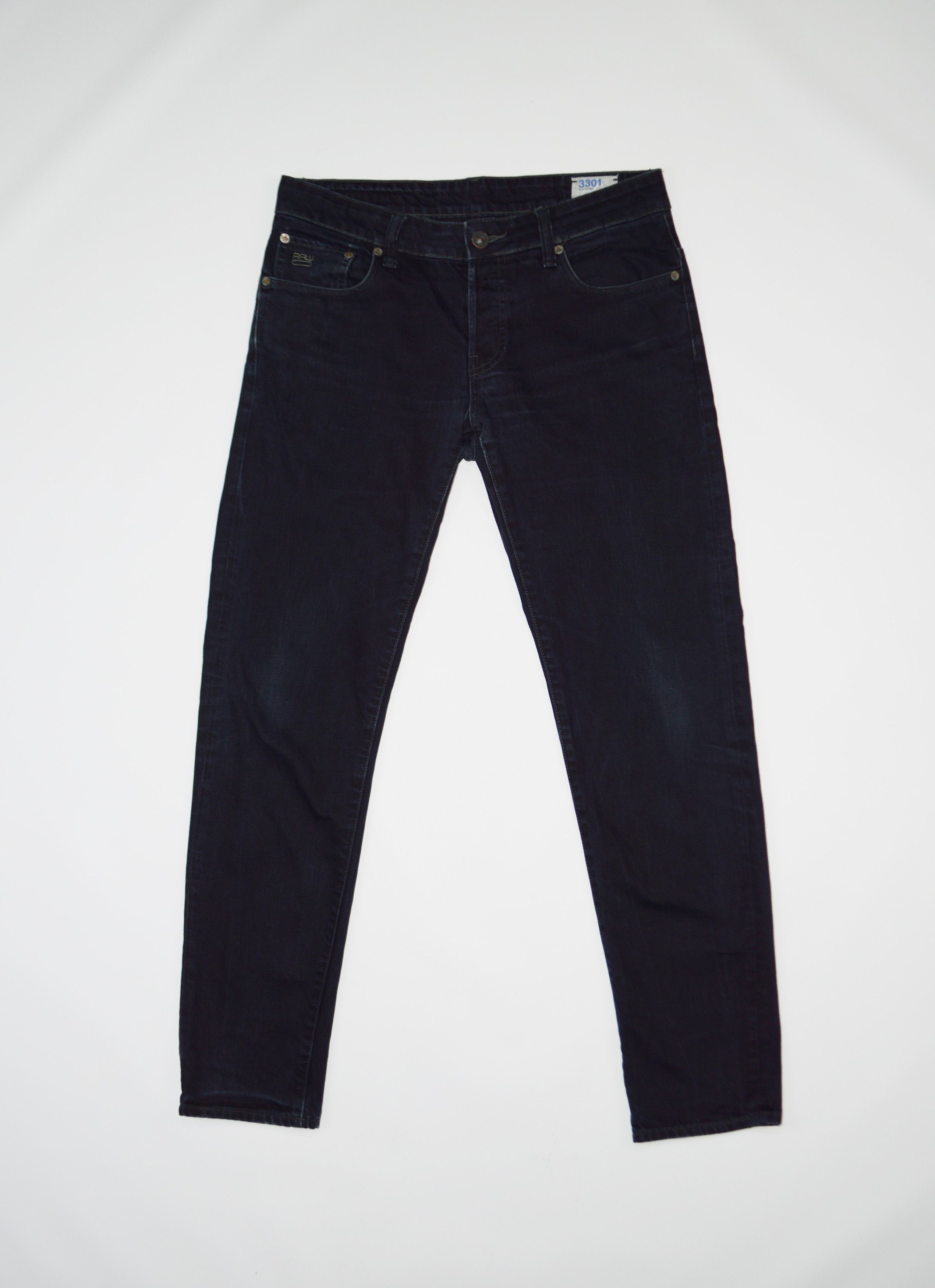 G-Star G-Star 3301 Low Tapered Denim Jeans Size US 31 - 1 Thumbnail