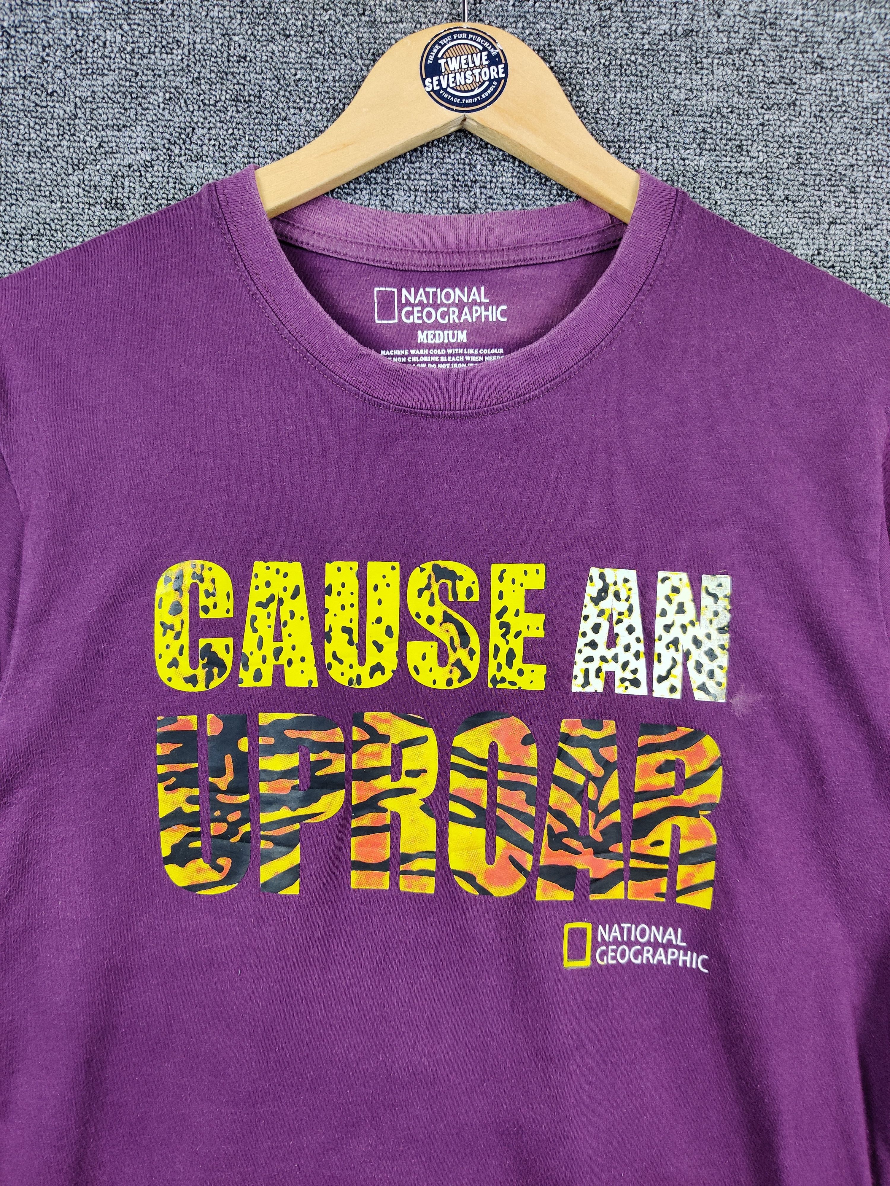 Vintage Vintage National Geographic Cause An Uproar Tees Tshirts Size US M / EU 48-50 / 2 - 4 Thumbnail
