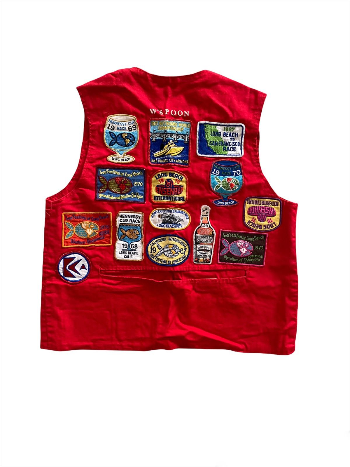Japanese Brand × Vintage 💥best offer💥Vintage W'POON vest wold Champion Cup fishing Size US L / EU 52-54 / 3 - 2 Thumbnail