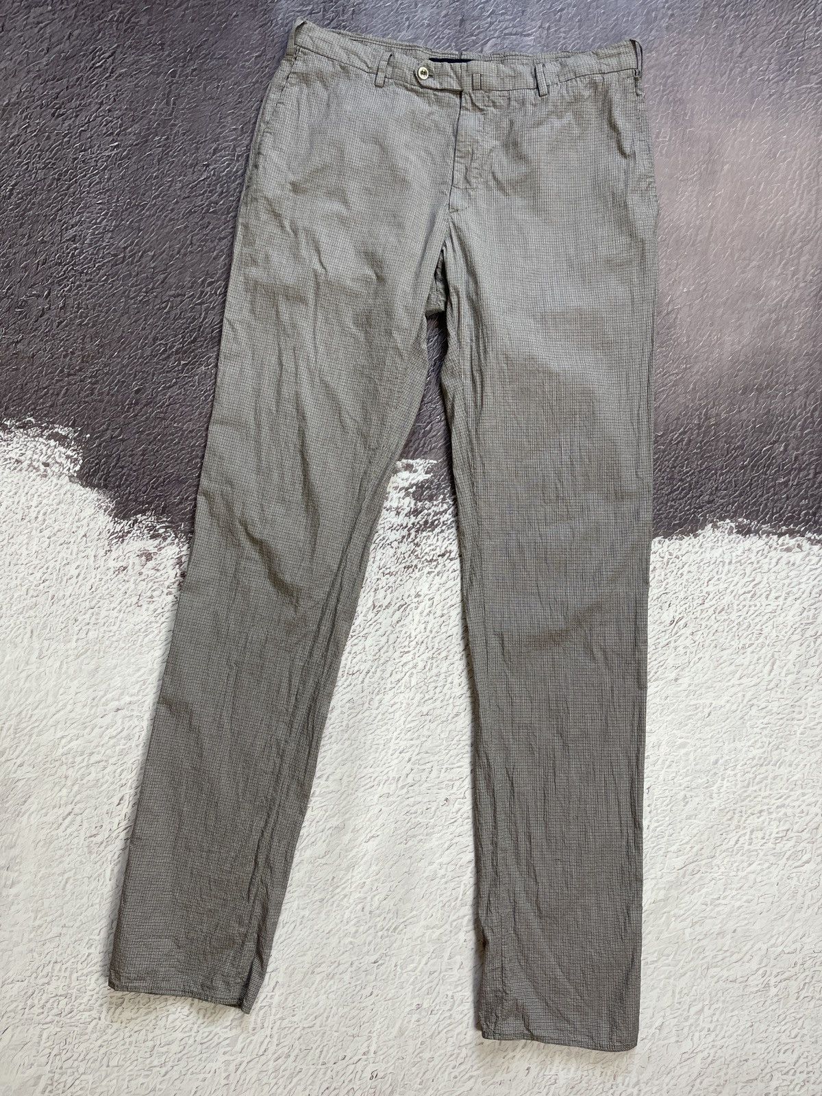 Incotex Incotex Venezia 1951 lightweight checkered chino pants Size US 36 / EU 52 - 4 Thumbnail