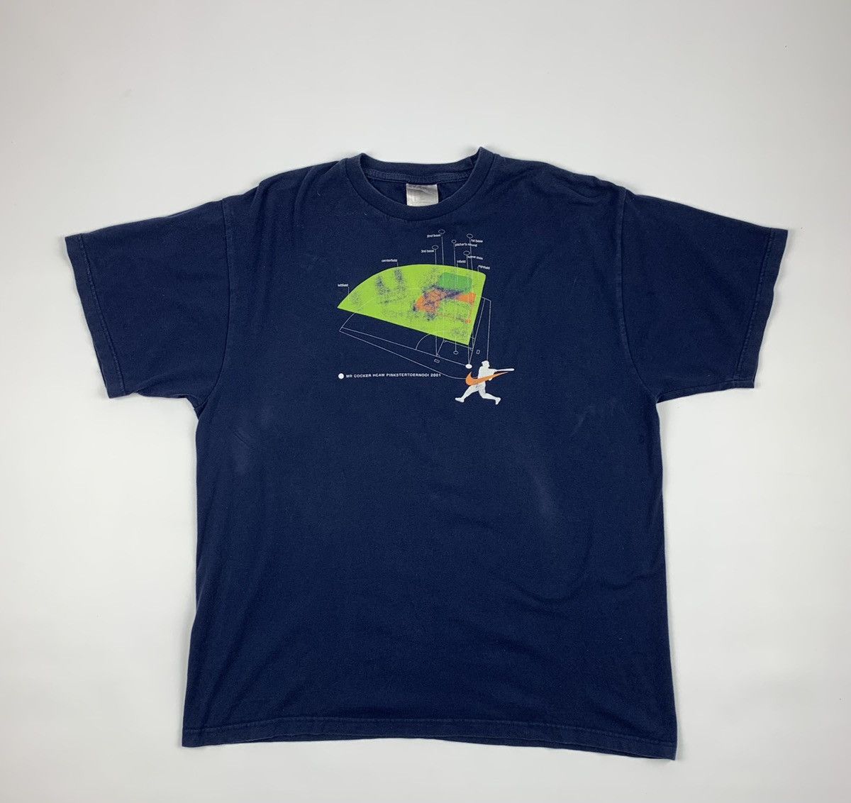 Nike × Vintage Nike HCAW MR Cocker Baseball Vintage T Shirt 2001 Size US XL / EU 56 / 4 - 1 Thumbnail