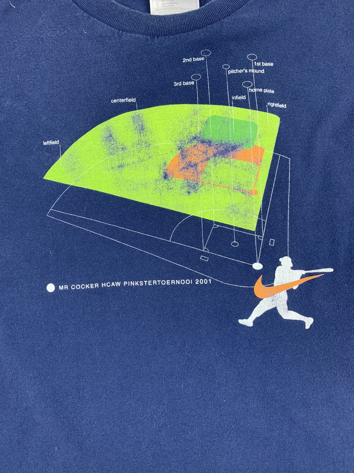 Nike × Vintage Nike HCAW MR Cocker Baseball Vintage T Shirt 2001 Size US XL / EU 56 / 4 - 5 Thumbnail