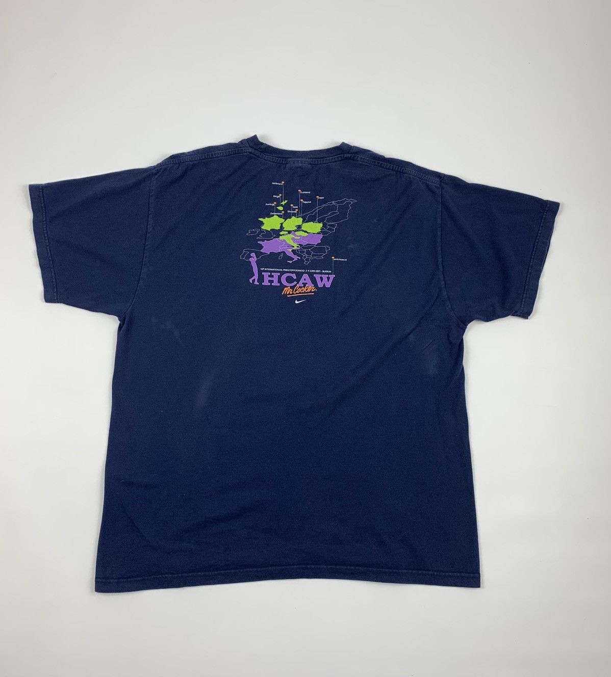 Nike × Vintage Nike HCAW MR Cocker Baseball Vintage T Shirt 2001 Size US XL / EU 56 / 4 - 2 Thumbnail