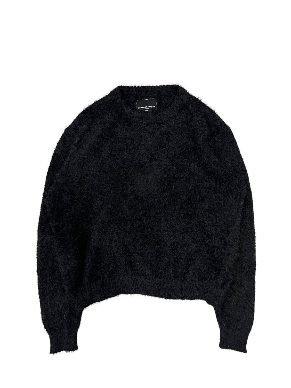 image of Number N Ine Number Nine Fuzzy Sweater Black, Men's (Size Medium)