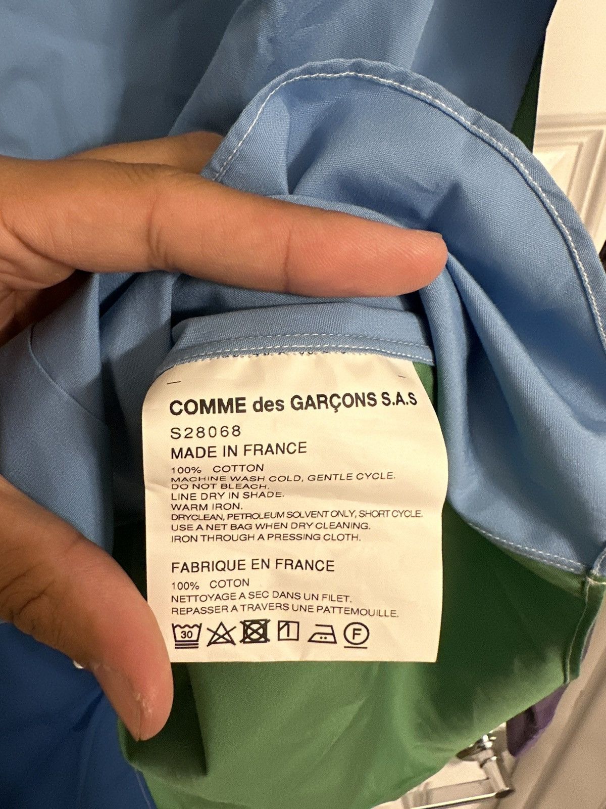 Comme des Garcons Comme des Garçons Patchwork Multicolor button up Poplin Size US XL / EU 56 / 4 - 5 Thumbnail