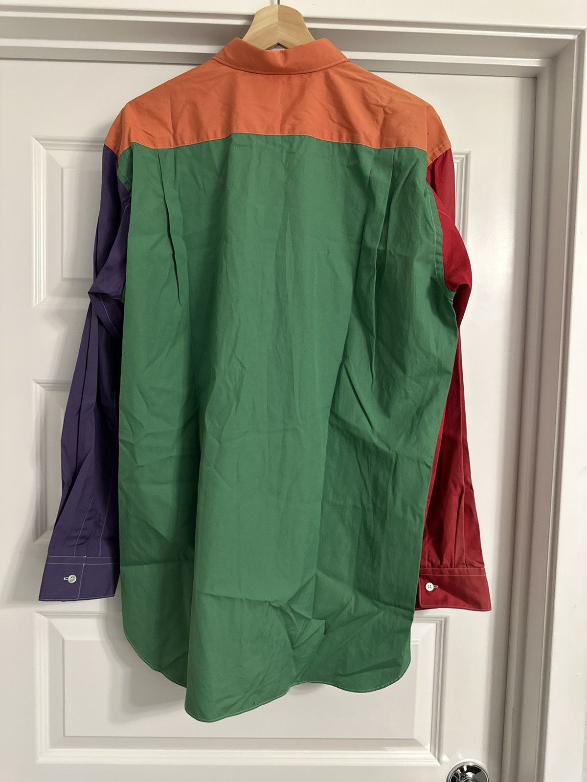 Comme des Garcons Comme des Garçons Patchwork Multicolor button up Poplin Size US XL / EU 56 / 4 - 4 Thumbnail