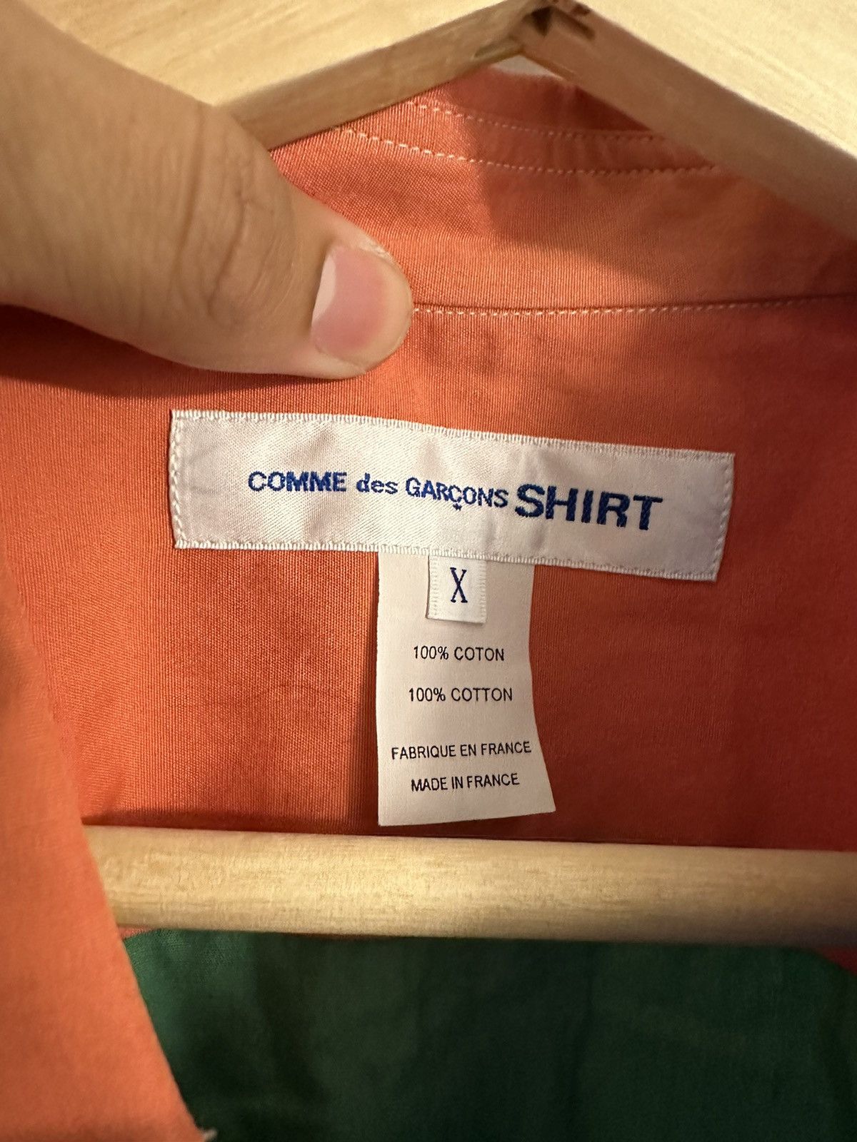 Comme des Garcons Comme des Garçons Patchwork Multicolor button up Poplin Size US XL / EU 56 / 4 - 6 Thumbnail